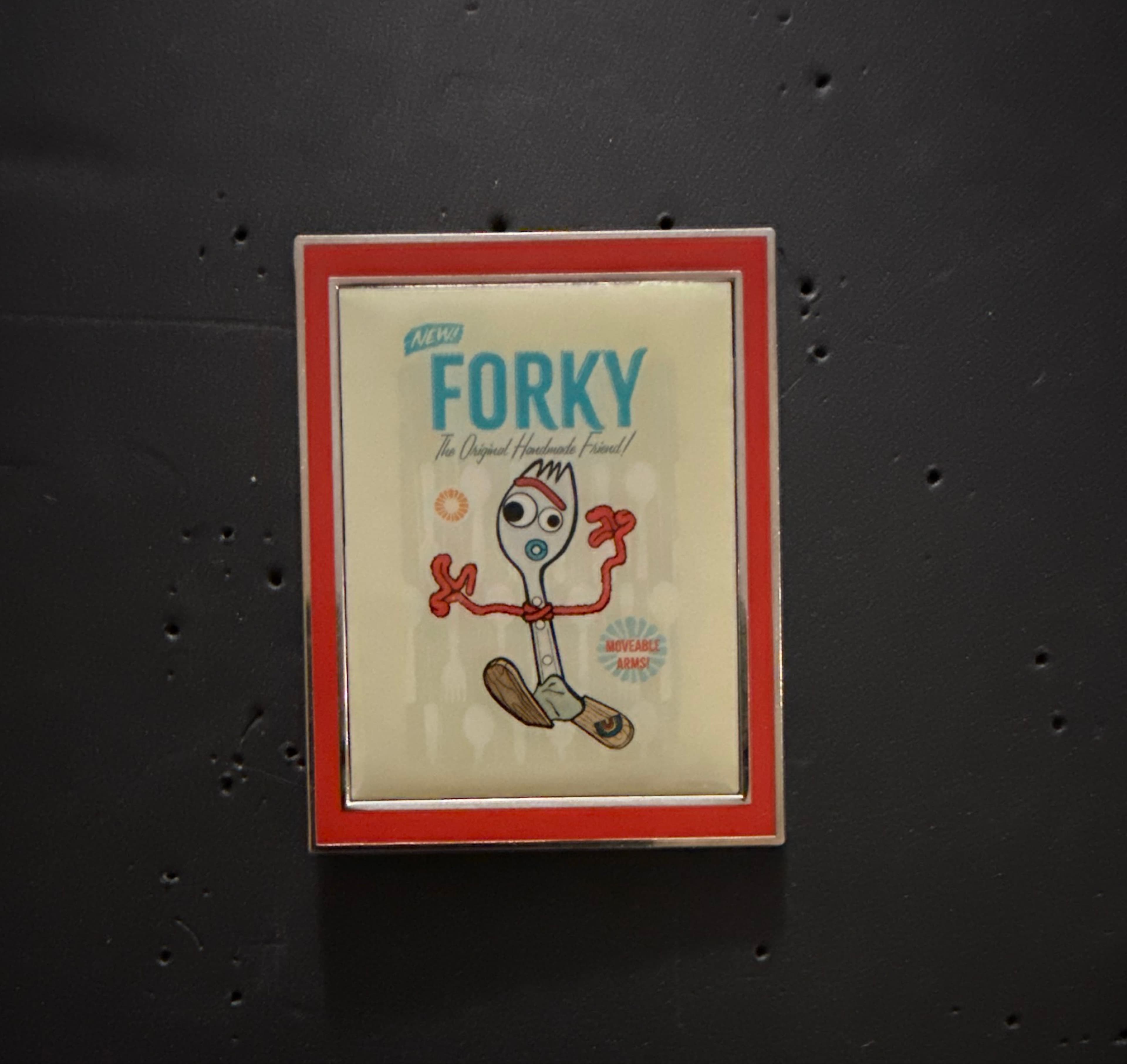 Forky 'The Original Handmade Friend' Pin - Toy Story 4 Mystery Box Series front
