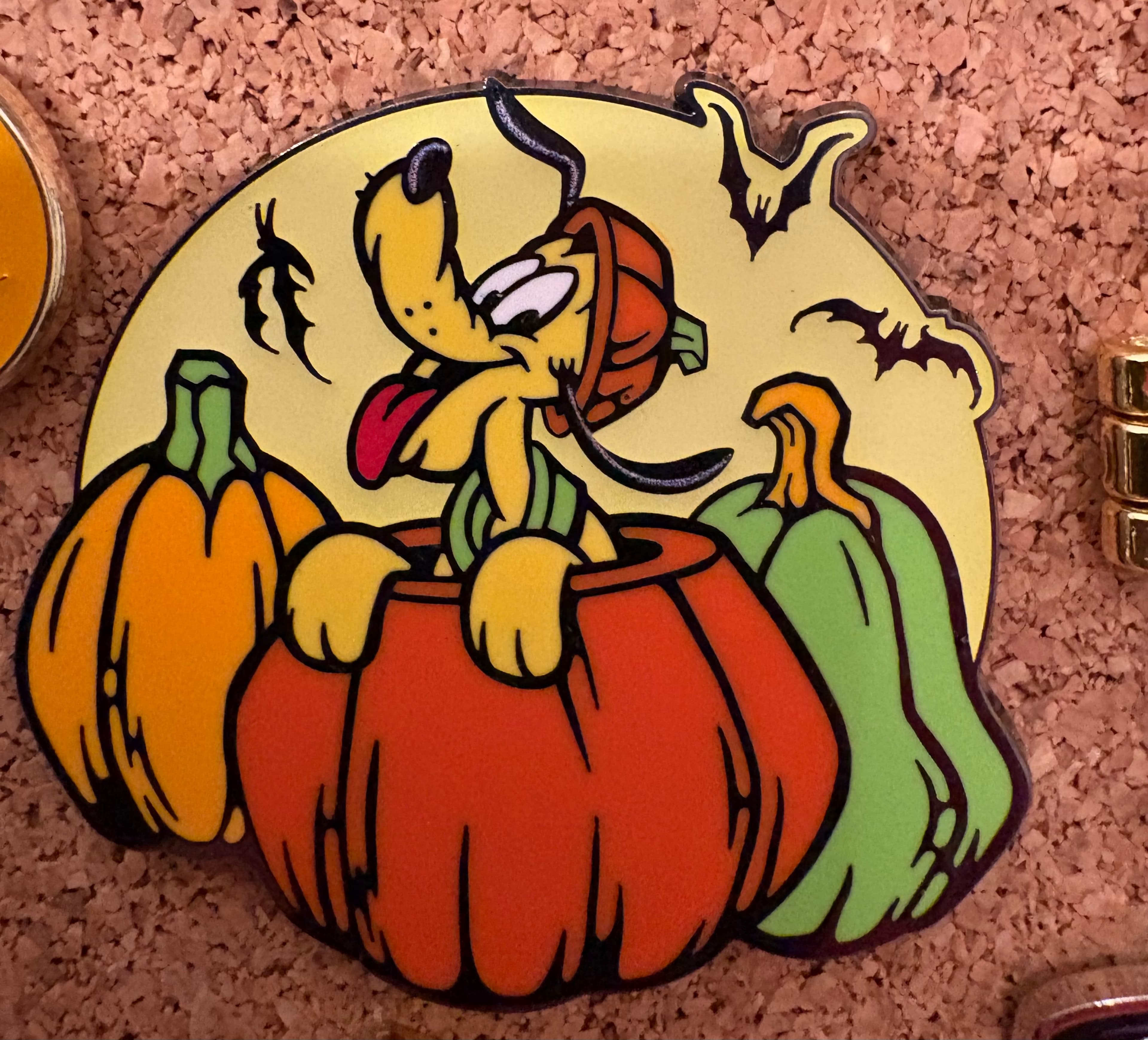 Pluto Popping Out of Pumpkin front