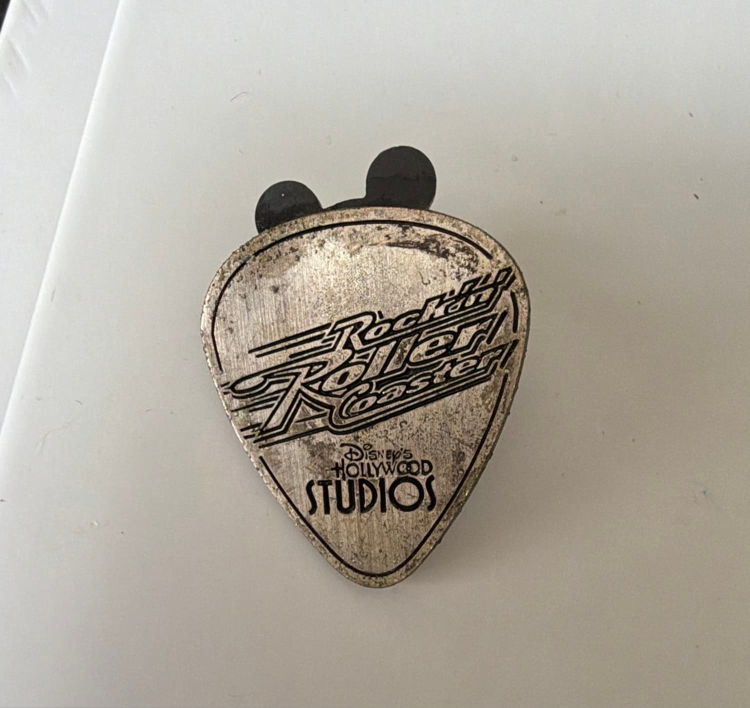 Rock 'n' Roller Coaster Engraved Guitar Pick — Hollywood Studios Version front