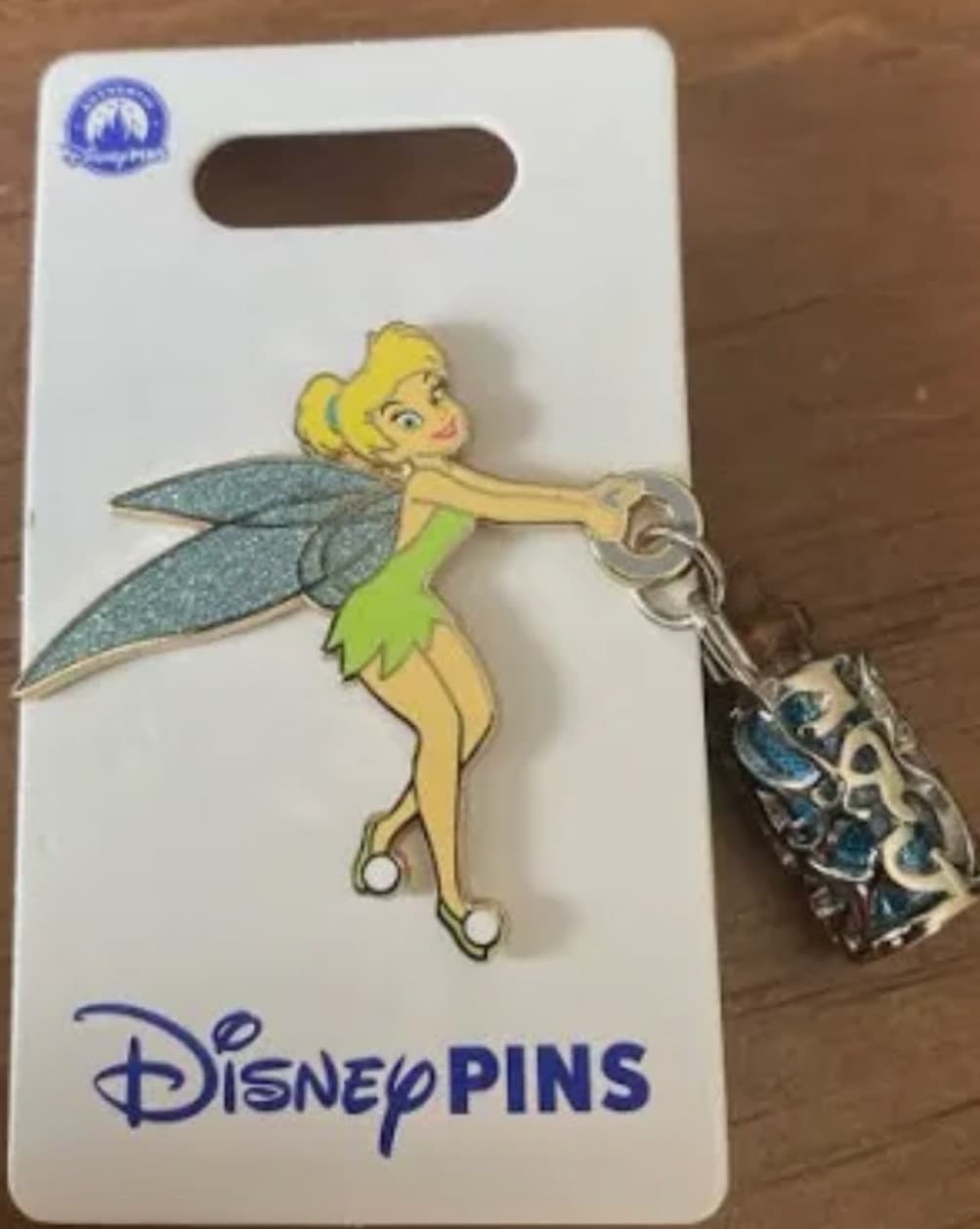 Tinker Bell with Pixie Dust Bottle Disney Pin front