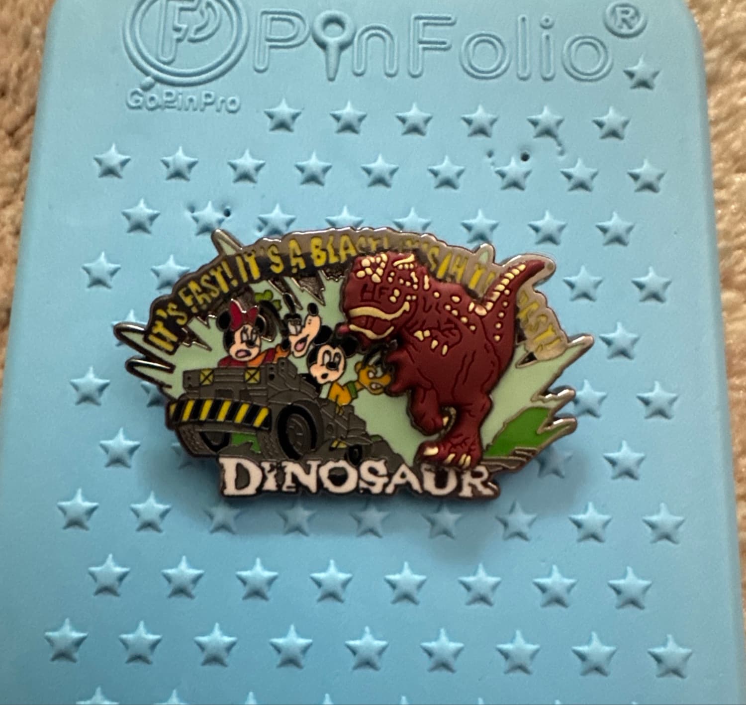 Disney Animal Kingdom Mickey and Friends Carnotaurus Chase Pin front