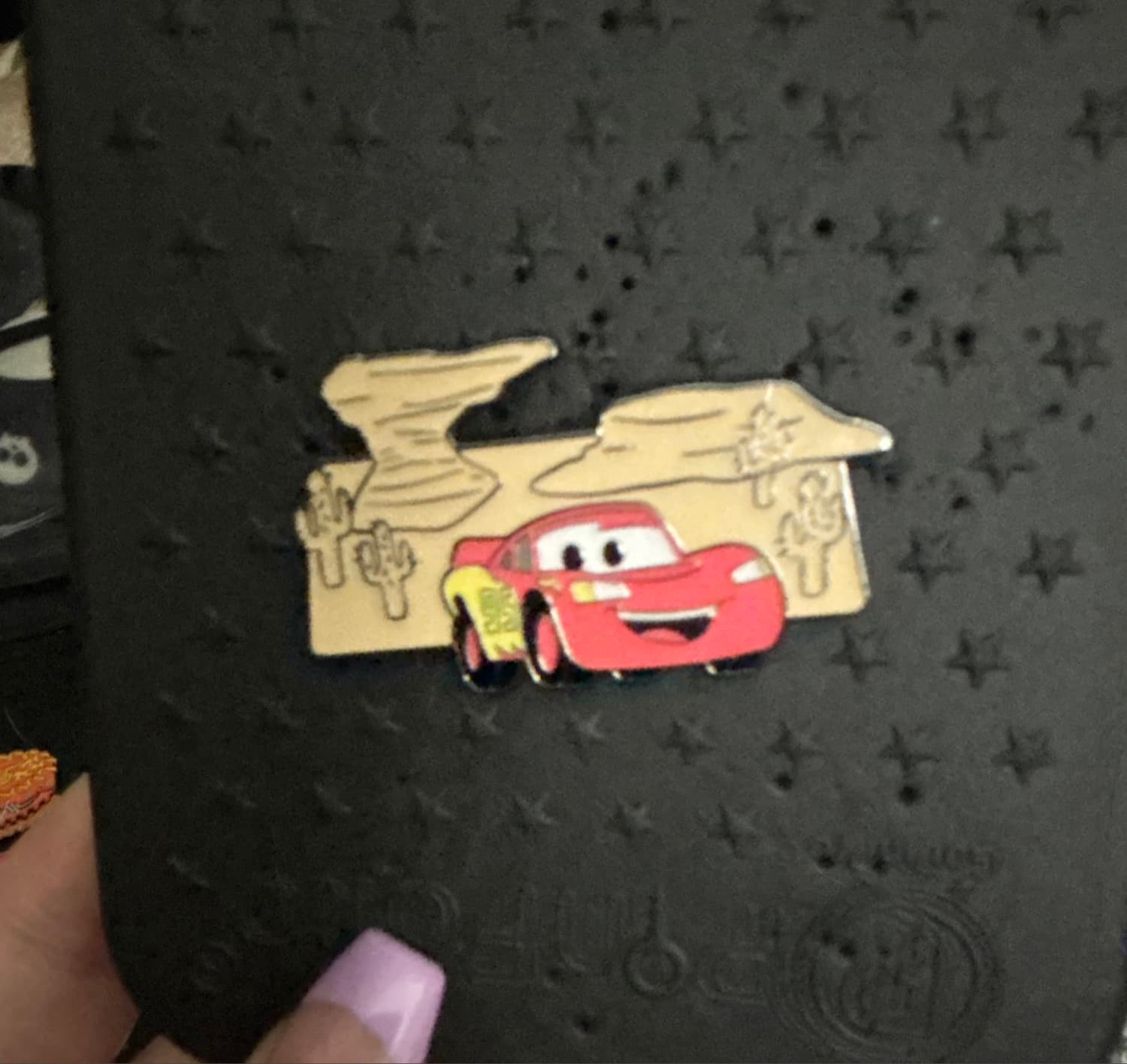 Lightning McQueen Radiator Springs Map Blind Box Pin front