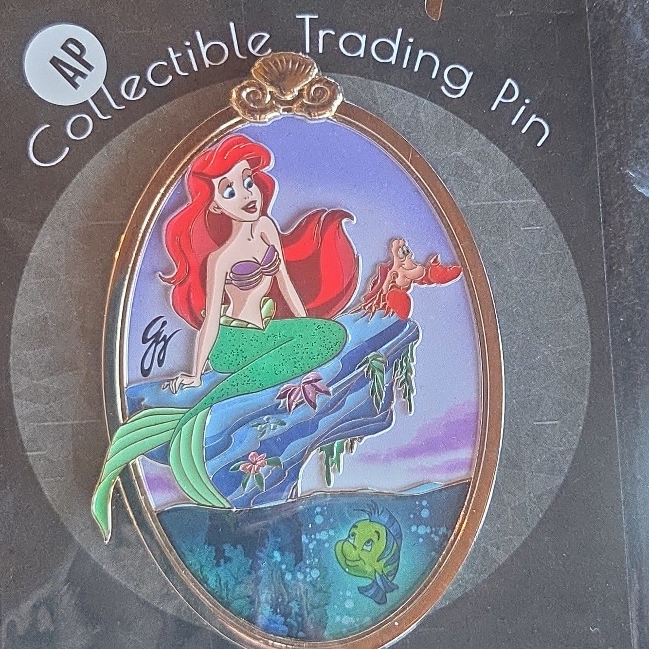 Ariel, Flounder & Sebastian Oval front