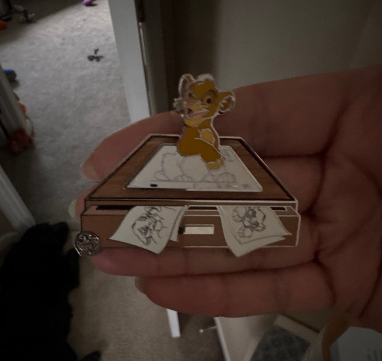 Simba Limited Edition Pin, Disney Artist Collection by Jason Peltz front