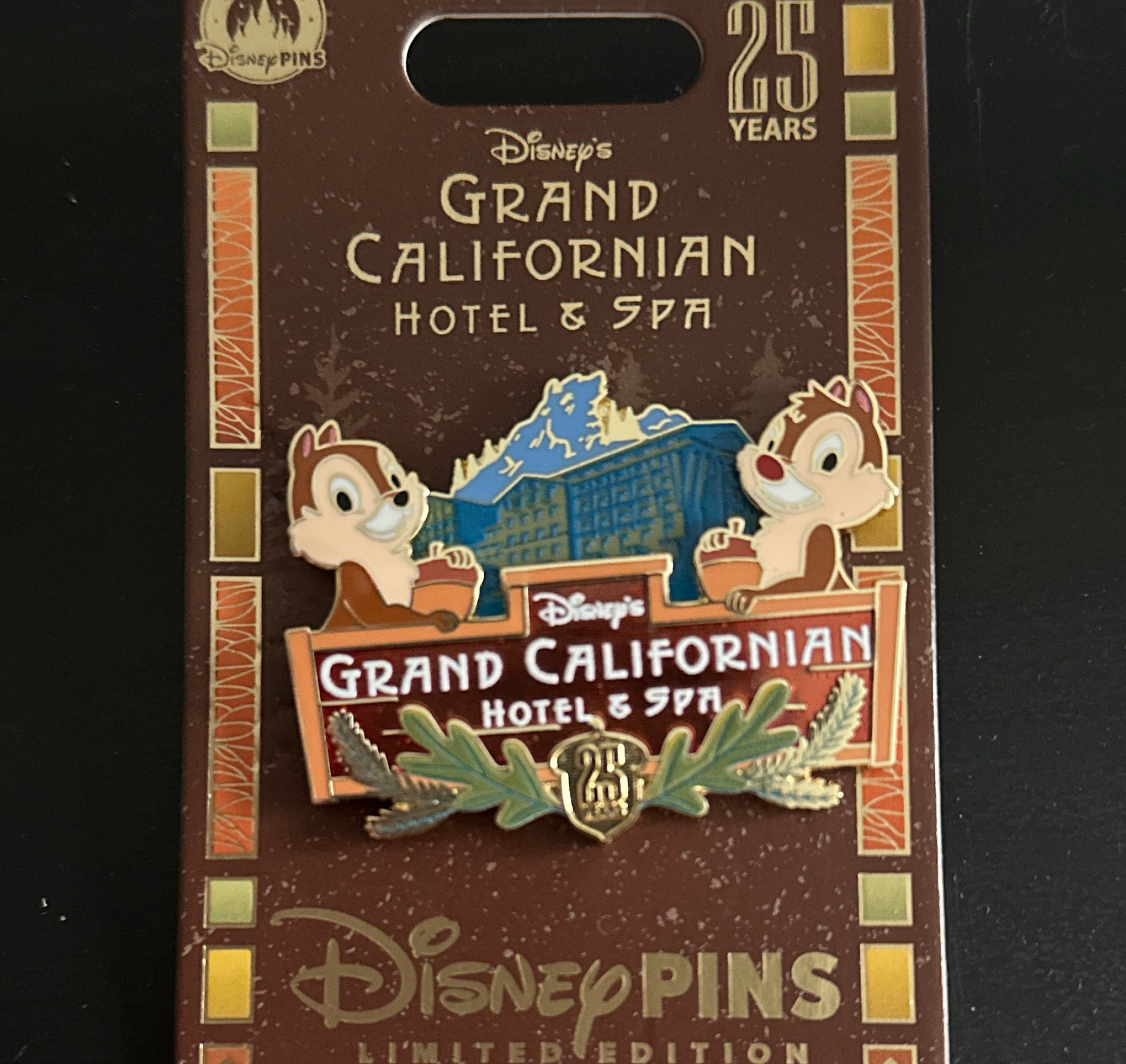Chip 'n' Dale - Disney's Grand Californian Hotel & Spa 25th Anniversary front