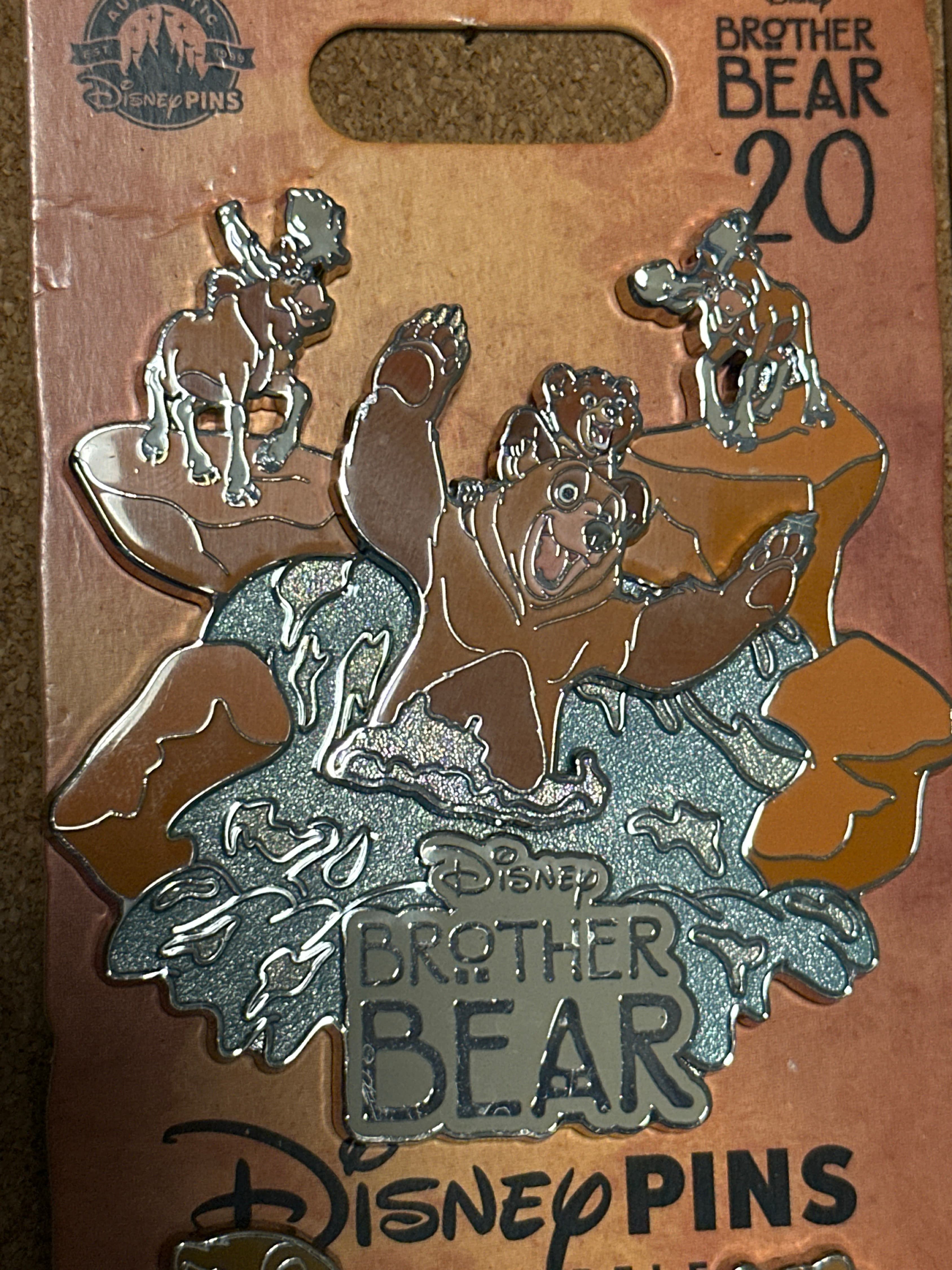 Brother Bear 20th Anniversary Pin front