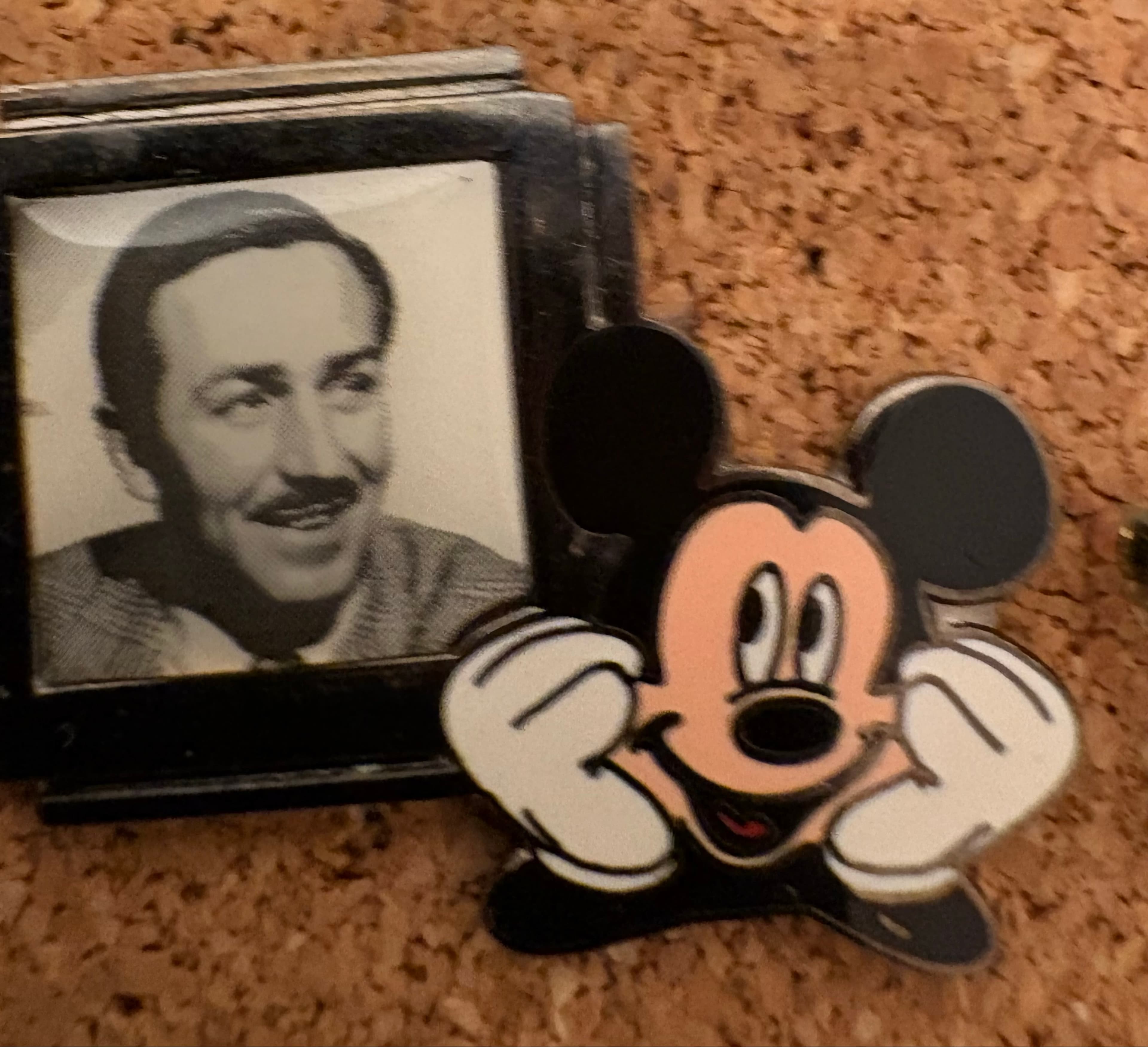 Walt Disney and Mickey Pin front