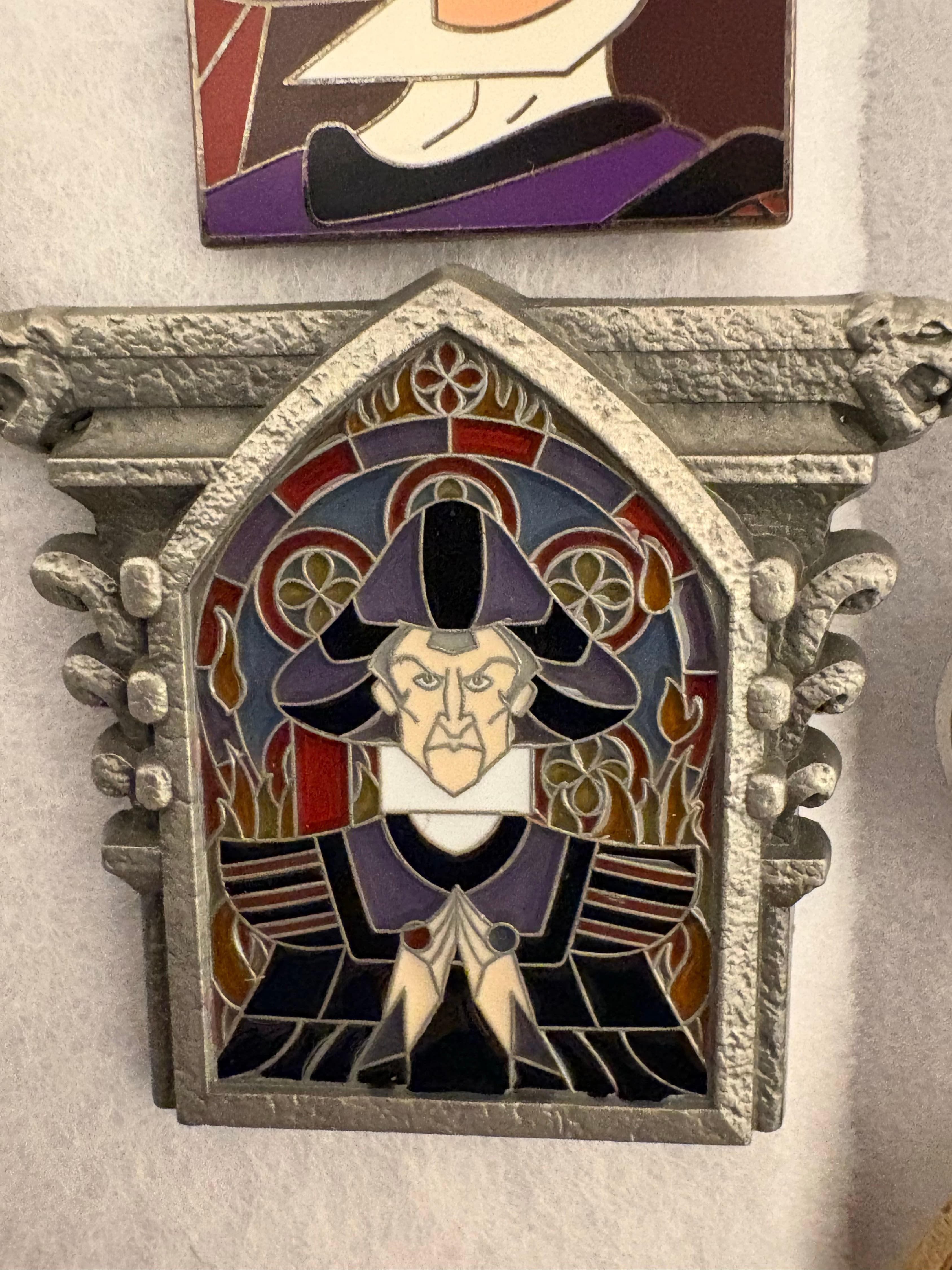 Judge Claude Frollo - Artfully Evil Stained Glass front