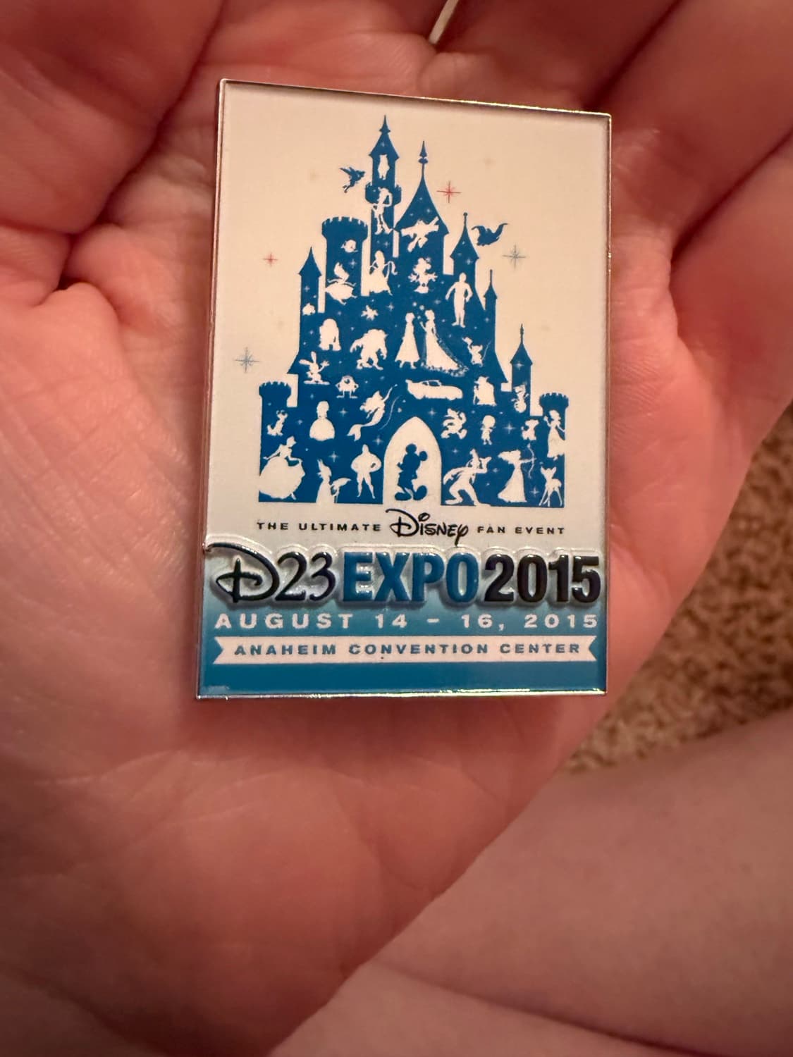 D23 Expo 2015 The Ultimate Disney Fan Event Commemorative Pin front