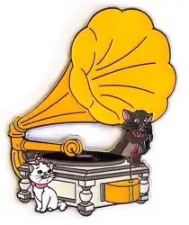 Berlioz and Marie with an Old Record Player - The Aristocats front