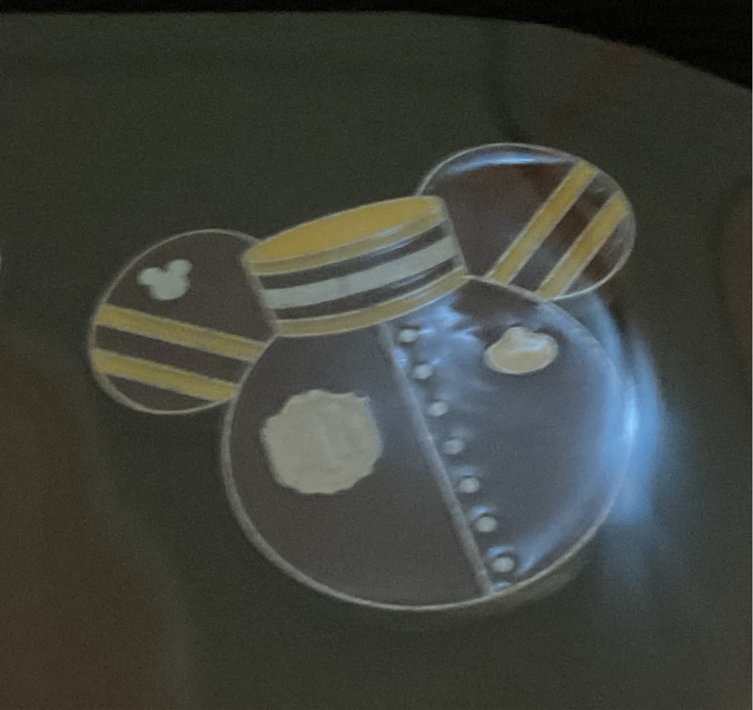 Steampunk Mickey Mouse Icon Pin front