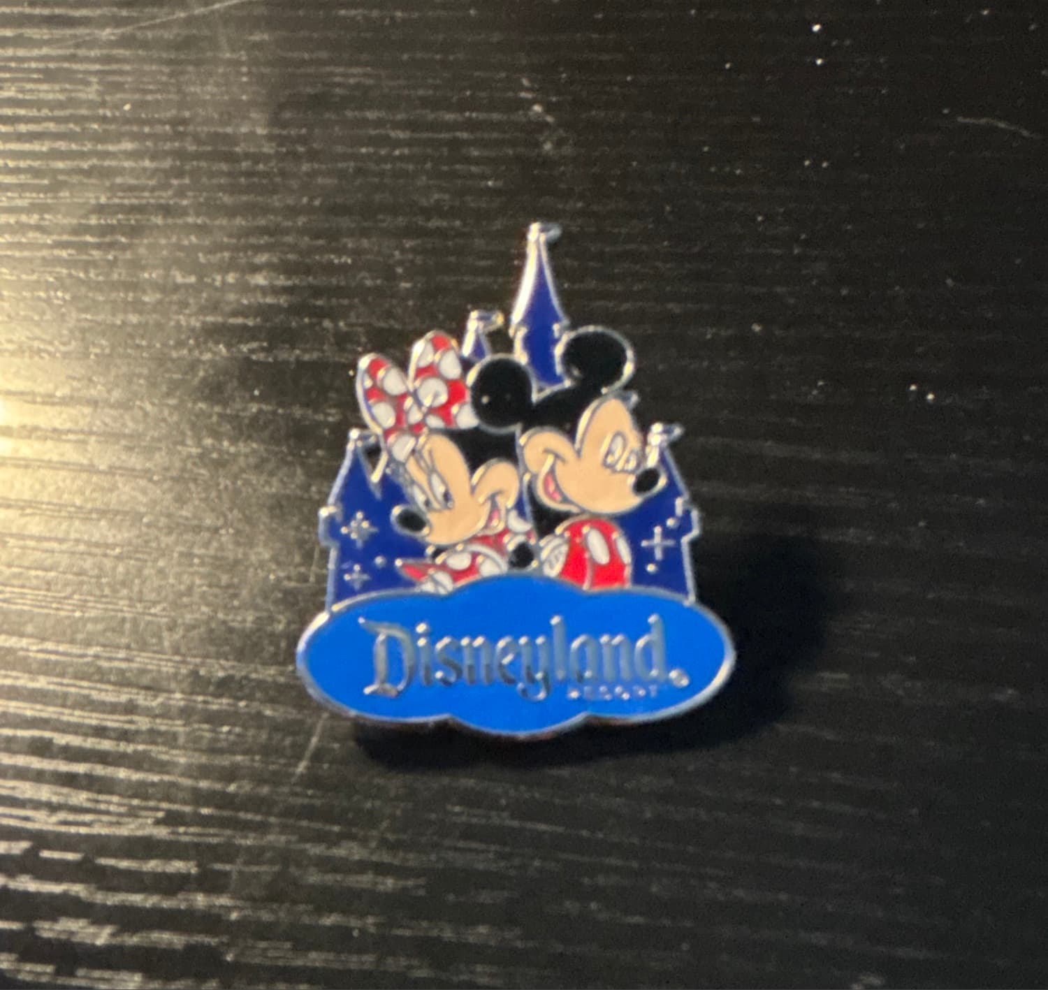 Mickey and Minnie Disneyland Castle Walt Disney Travel Company Pin front