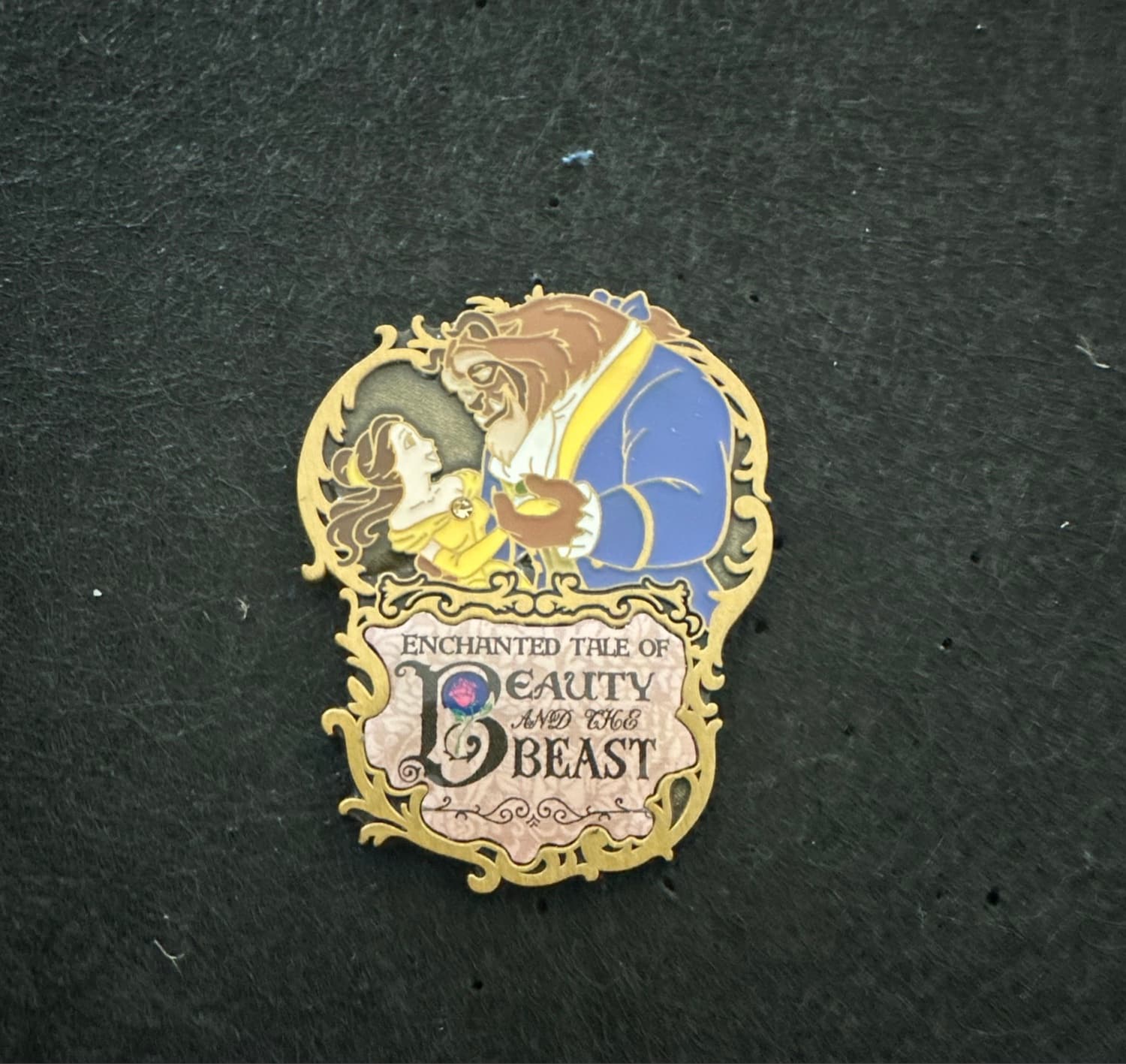 Enchanted Tale of Beauty and the Beast Pin - Belle and Beast Dancing front