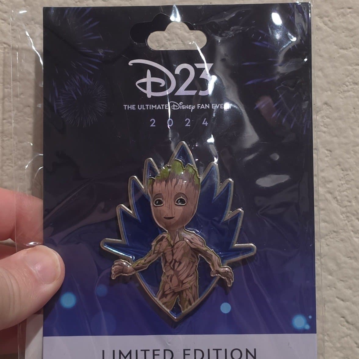 Baby Groot on Blue Guardians of the Galaxy Crest front
