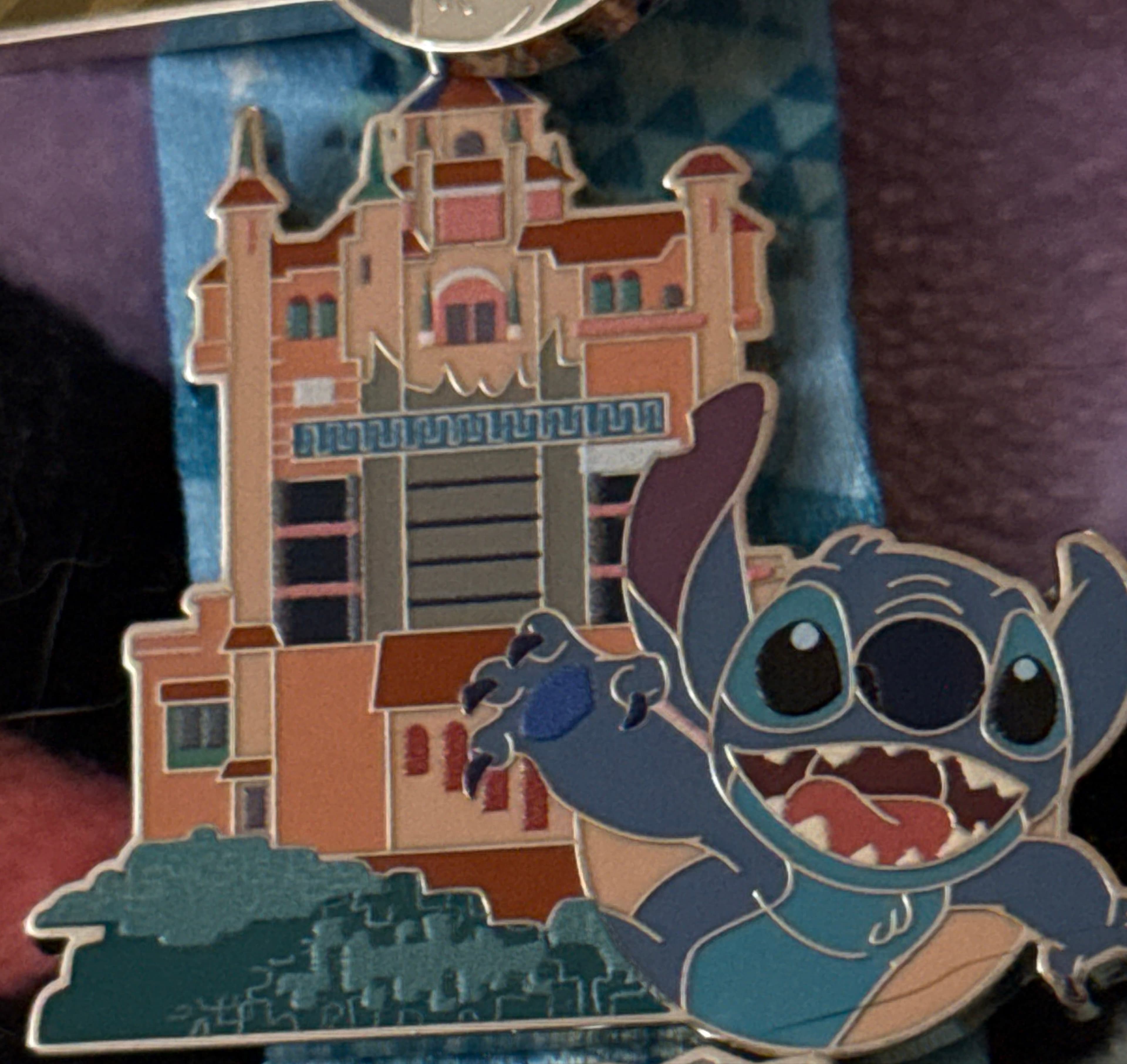 Stitch in front of Tower of Terror - Disney Parks Dated 2020 Collection front