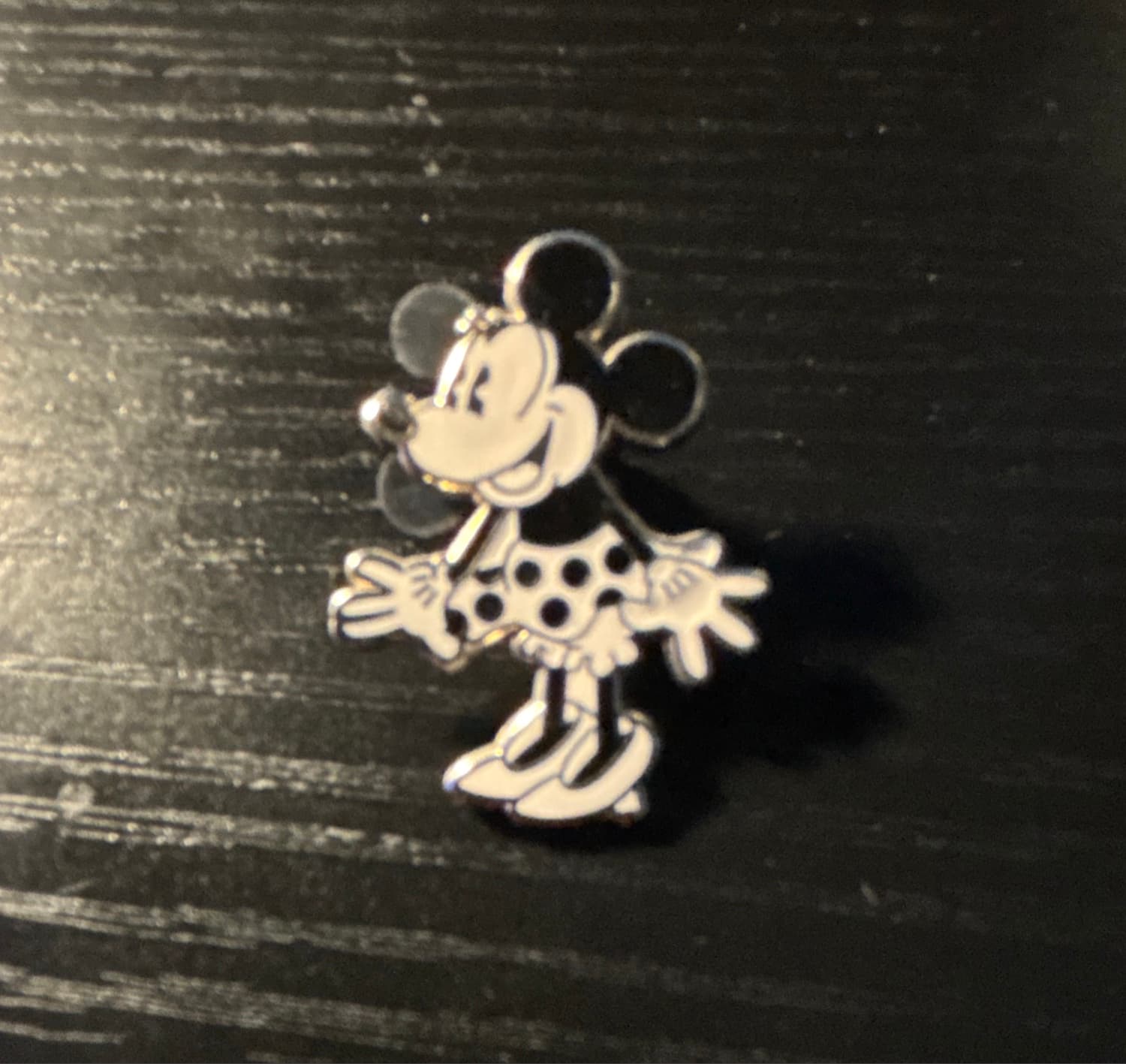 Minnie Mouse Black and White Polka Dot Dress front