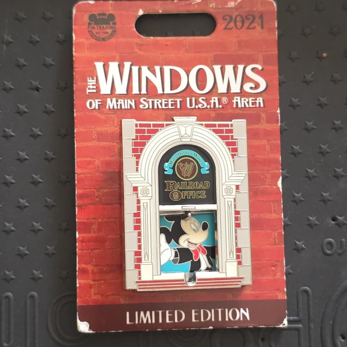 The Windows of Main Street U.S.A. Area - Railroad Office - Mickey Mouse front