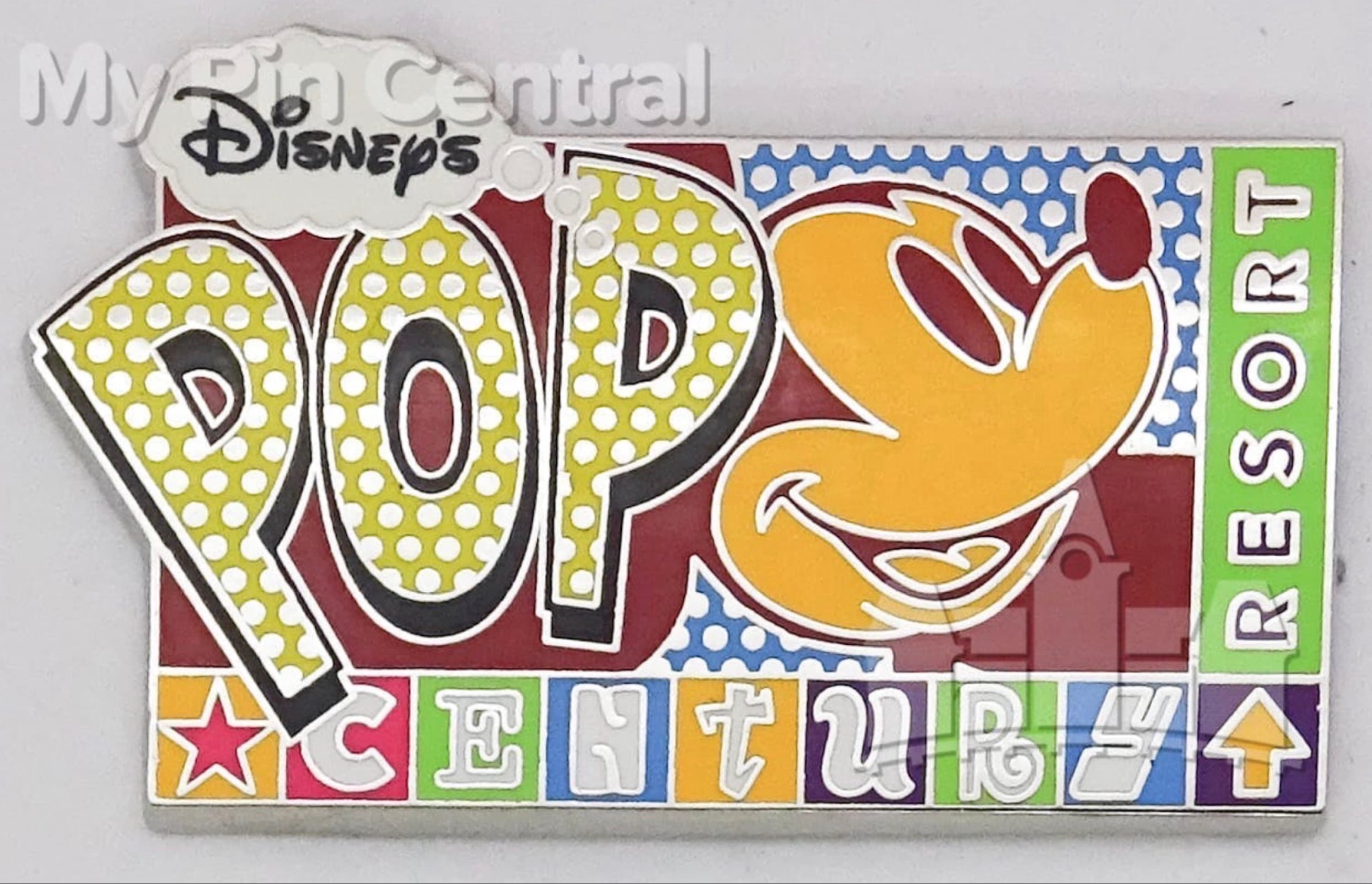 Disney's Pop Century Resort Logo Pin front