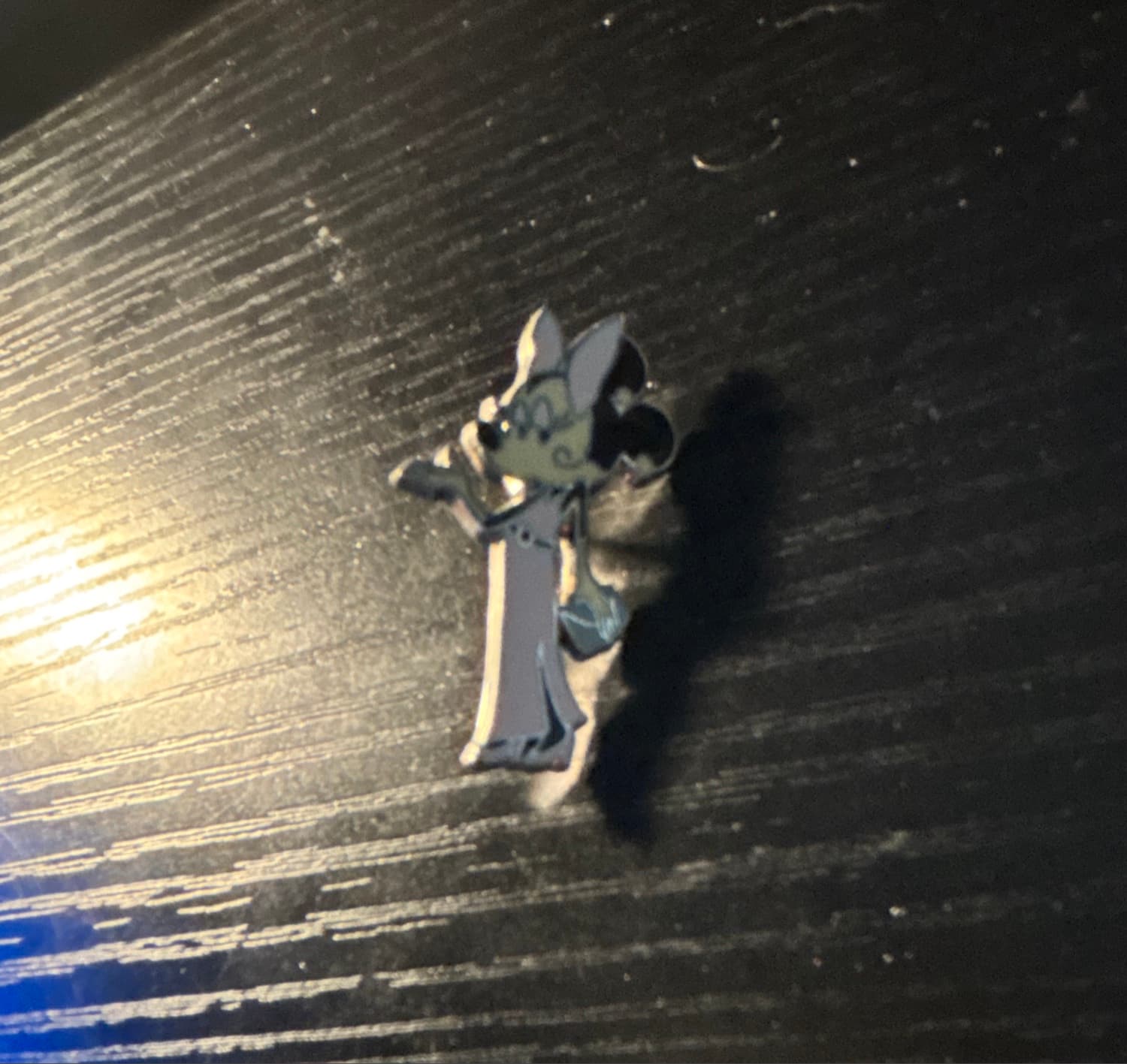 Minnie Mouse Paris Fashion Glamour Pink Formal Dress Pin front