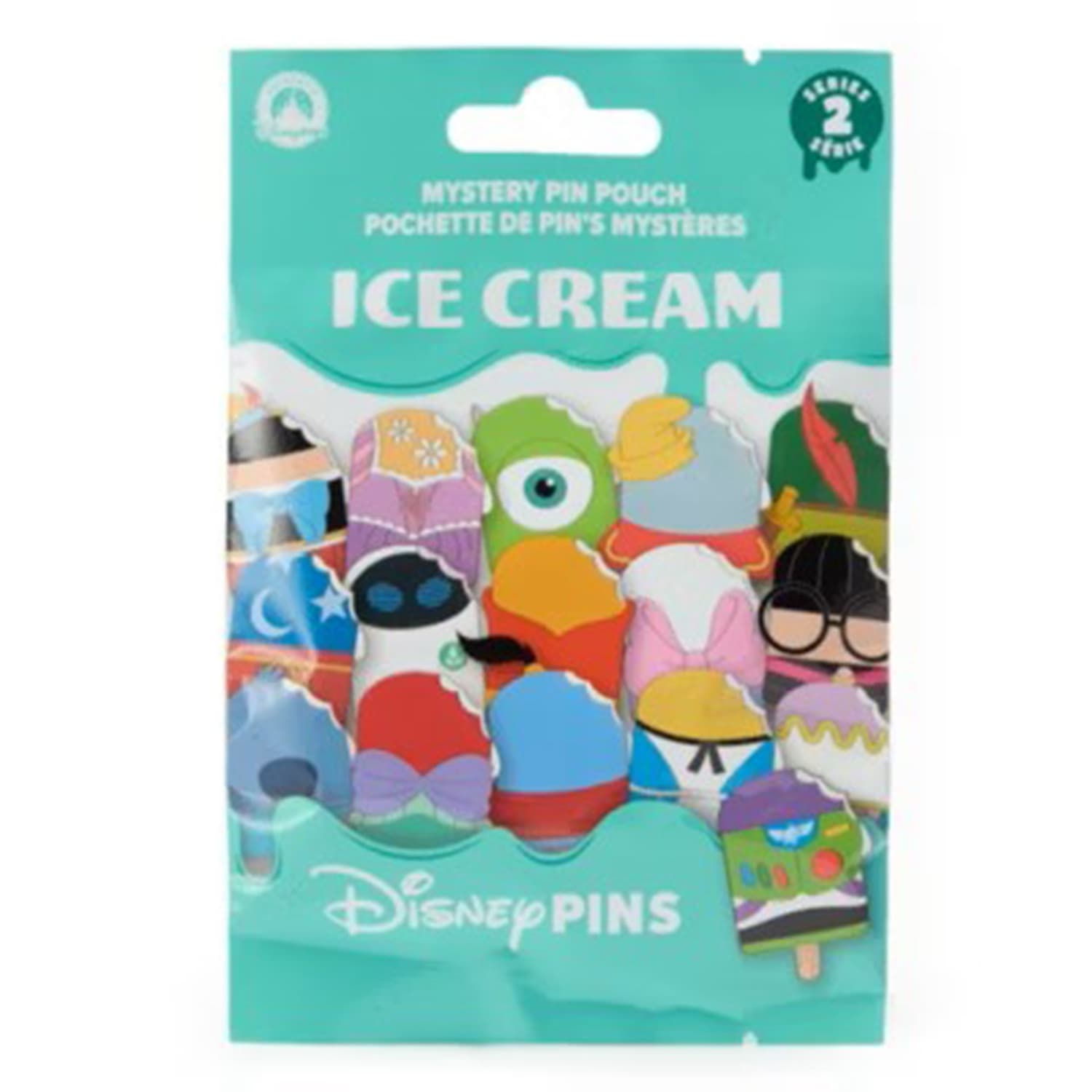 Disney Ice Cream Series 2 Mystery Pin Pouch Set front