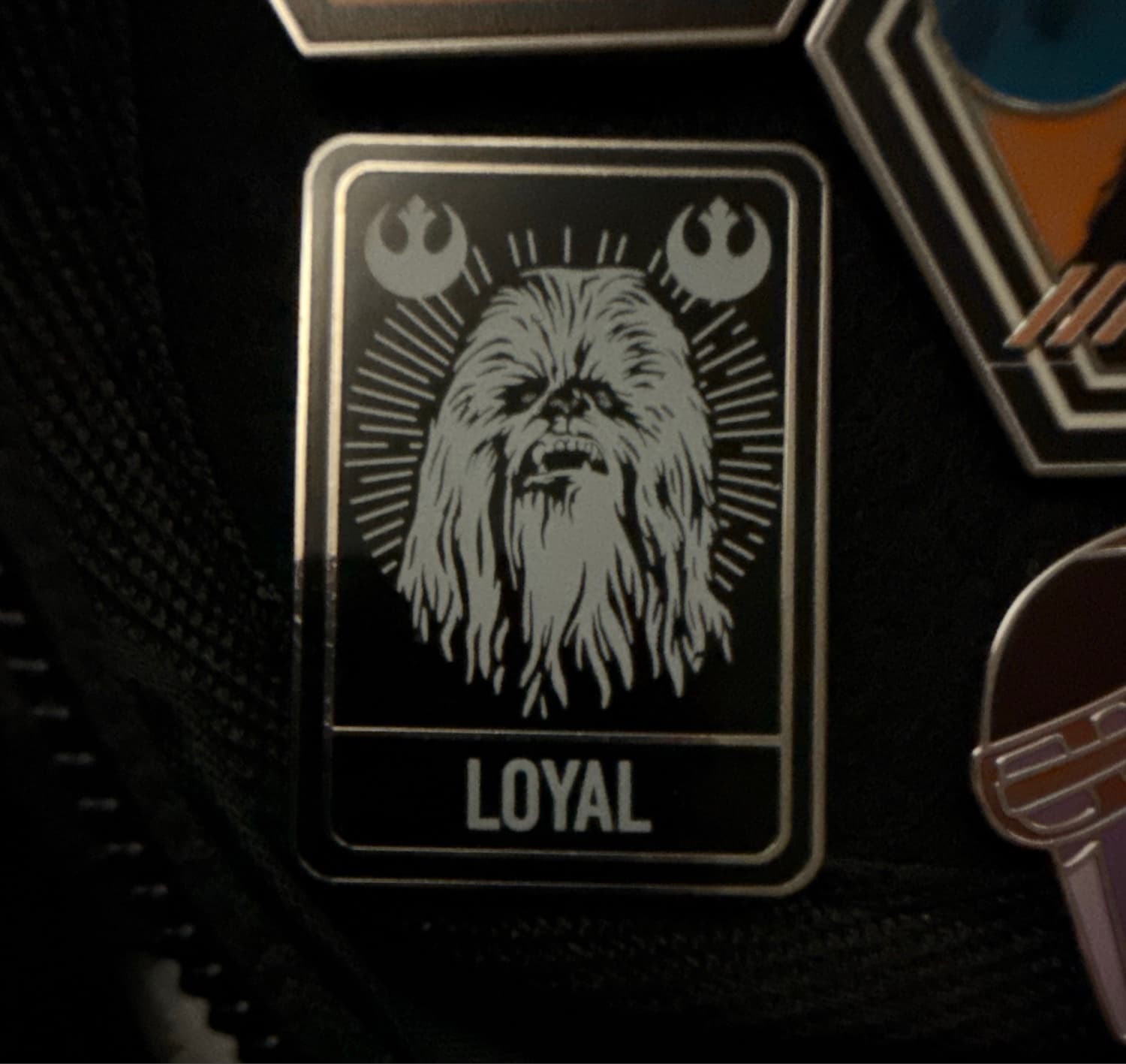 Disney Parks Star Wars Character Traits - Chewbacca Loyalty Pin front
