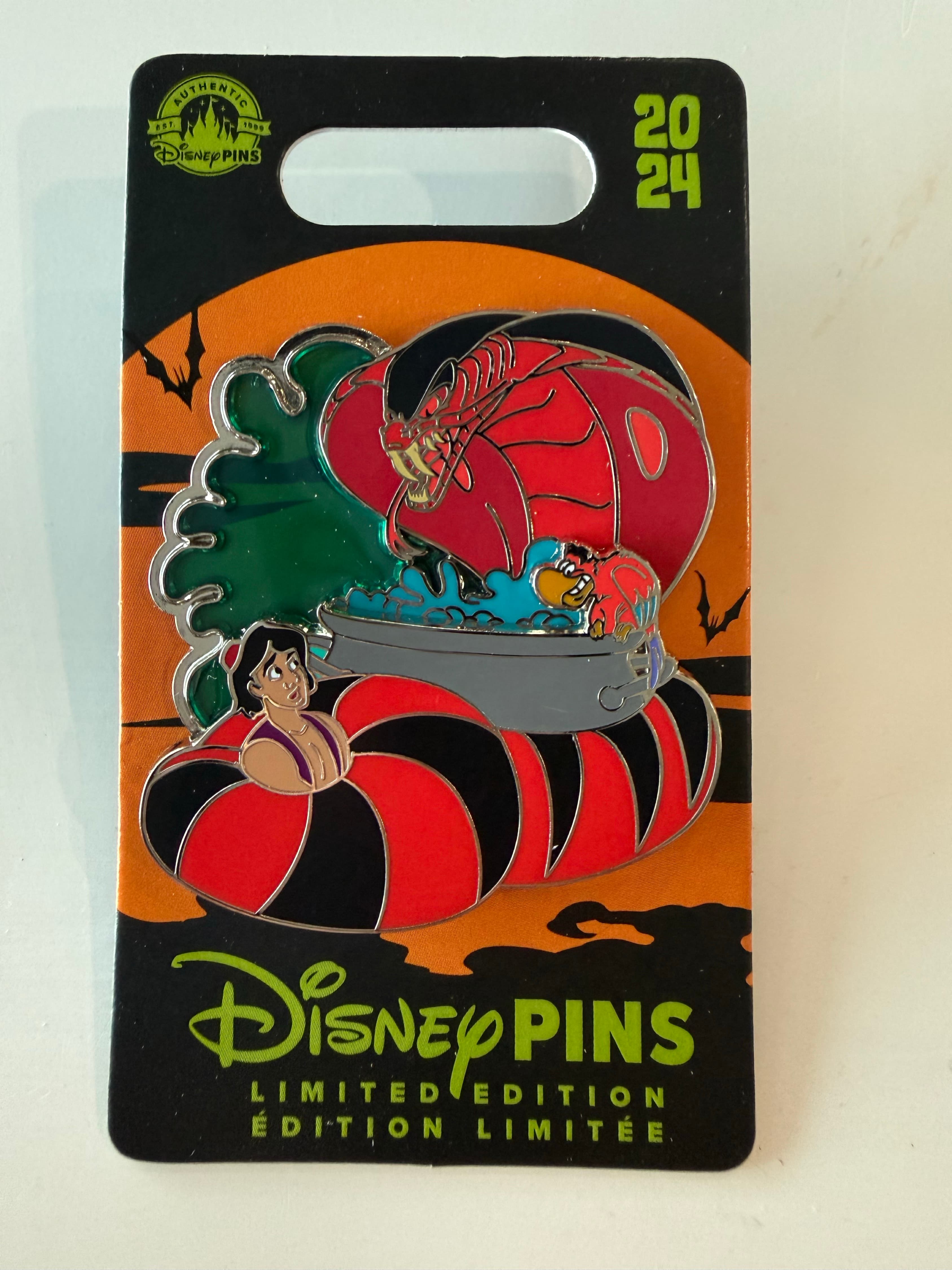 Aladdin, Iago, and Jafar as Red Cobra - Stained Glass - Halloween 2024 front