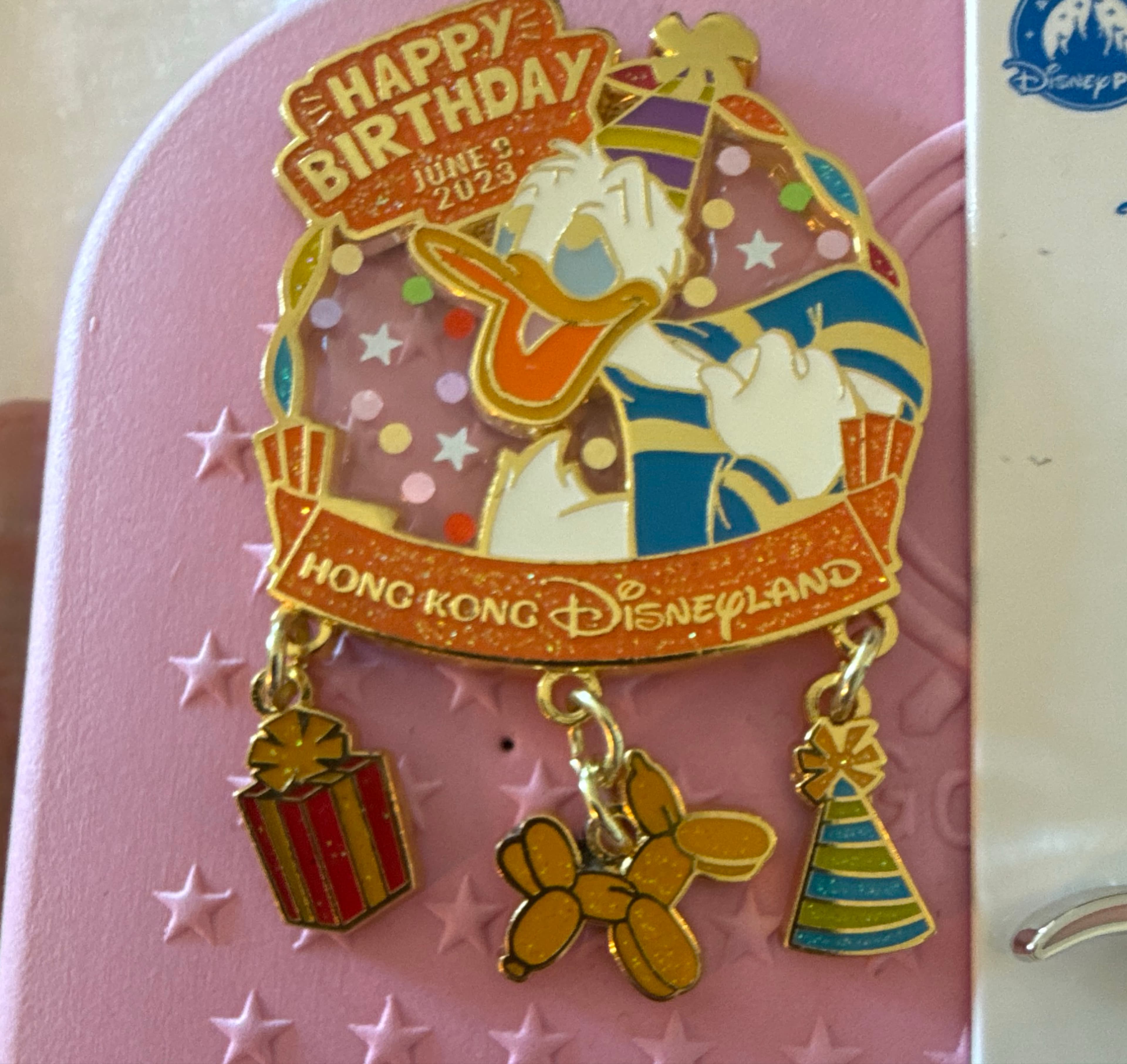 2023 - Happy Birthday Donald Duck Dangle front