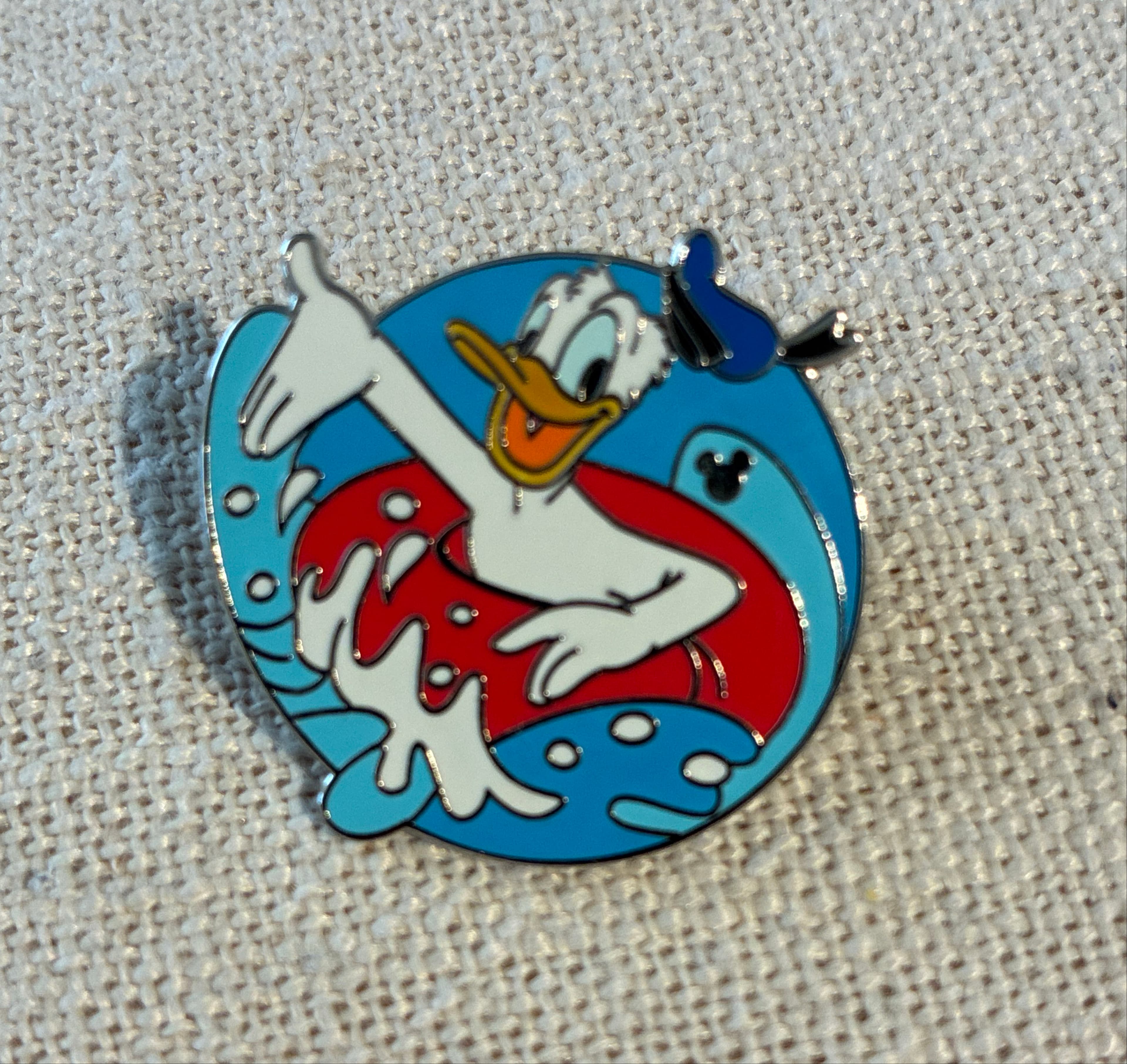 Donald Duck Floating in Inner Tube - Hidden Mickey Series front