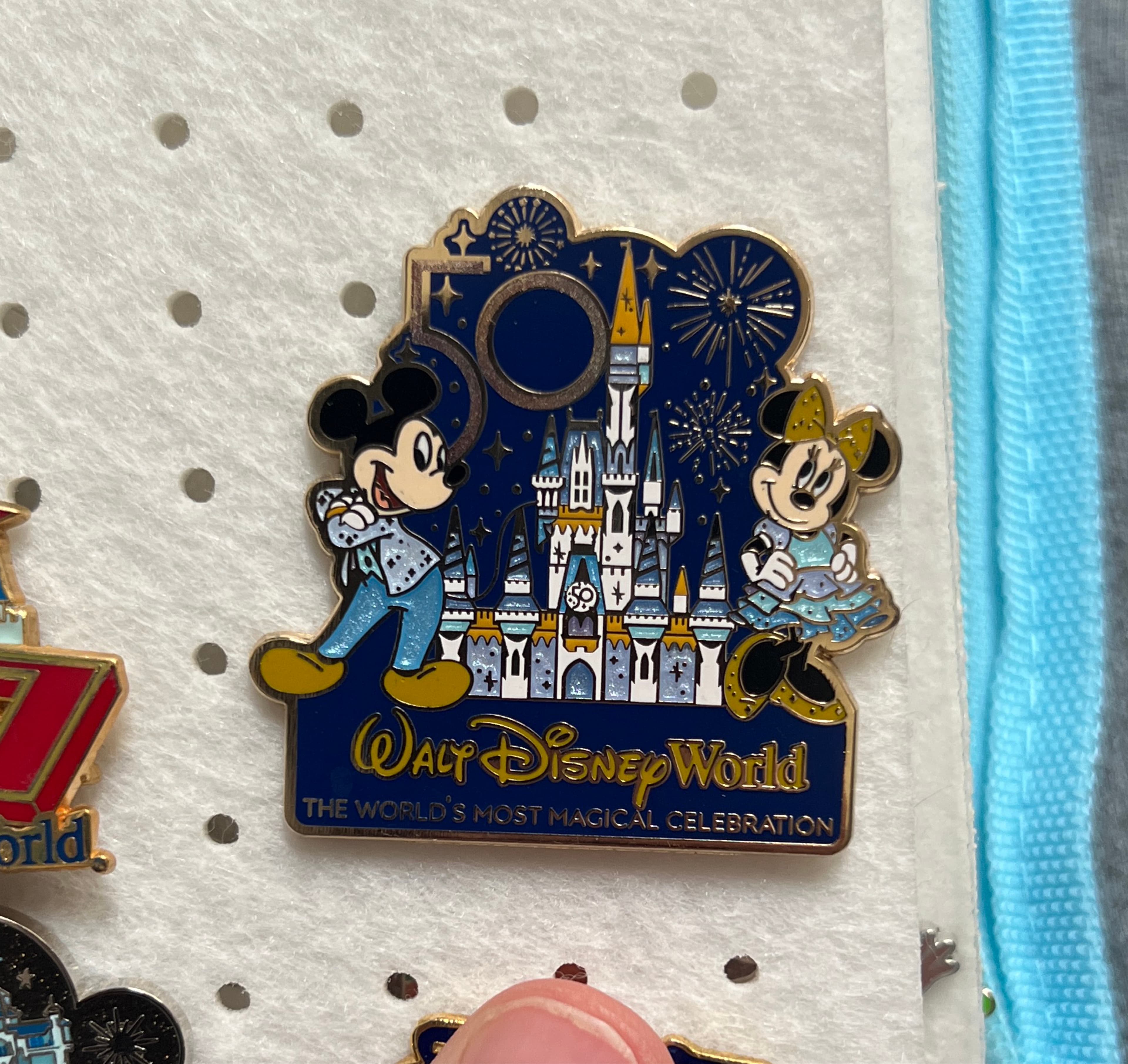 Mickey and Minnie Mouse - Cinderella Castle - Walt Disney World 50th Anniversary front
