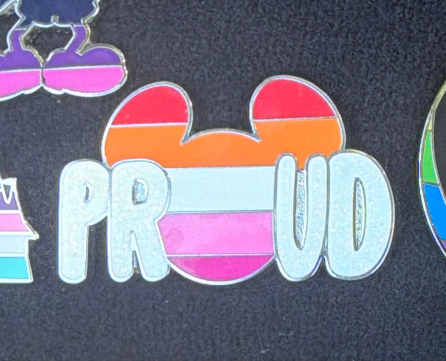 Proud Mickey Mouse Icon – Lesbian Flag front