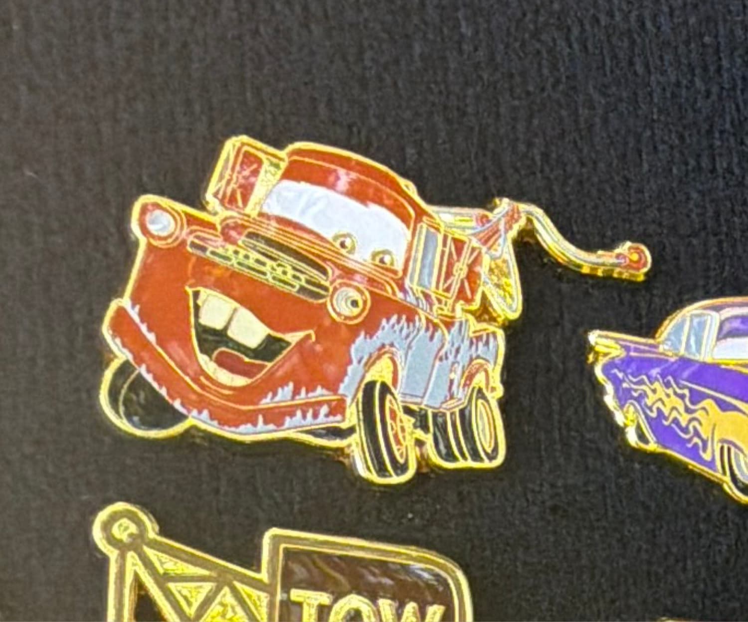 Disney Pixar Cars Tow Mater Blind Box Enamel Pin front