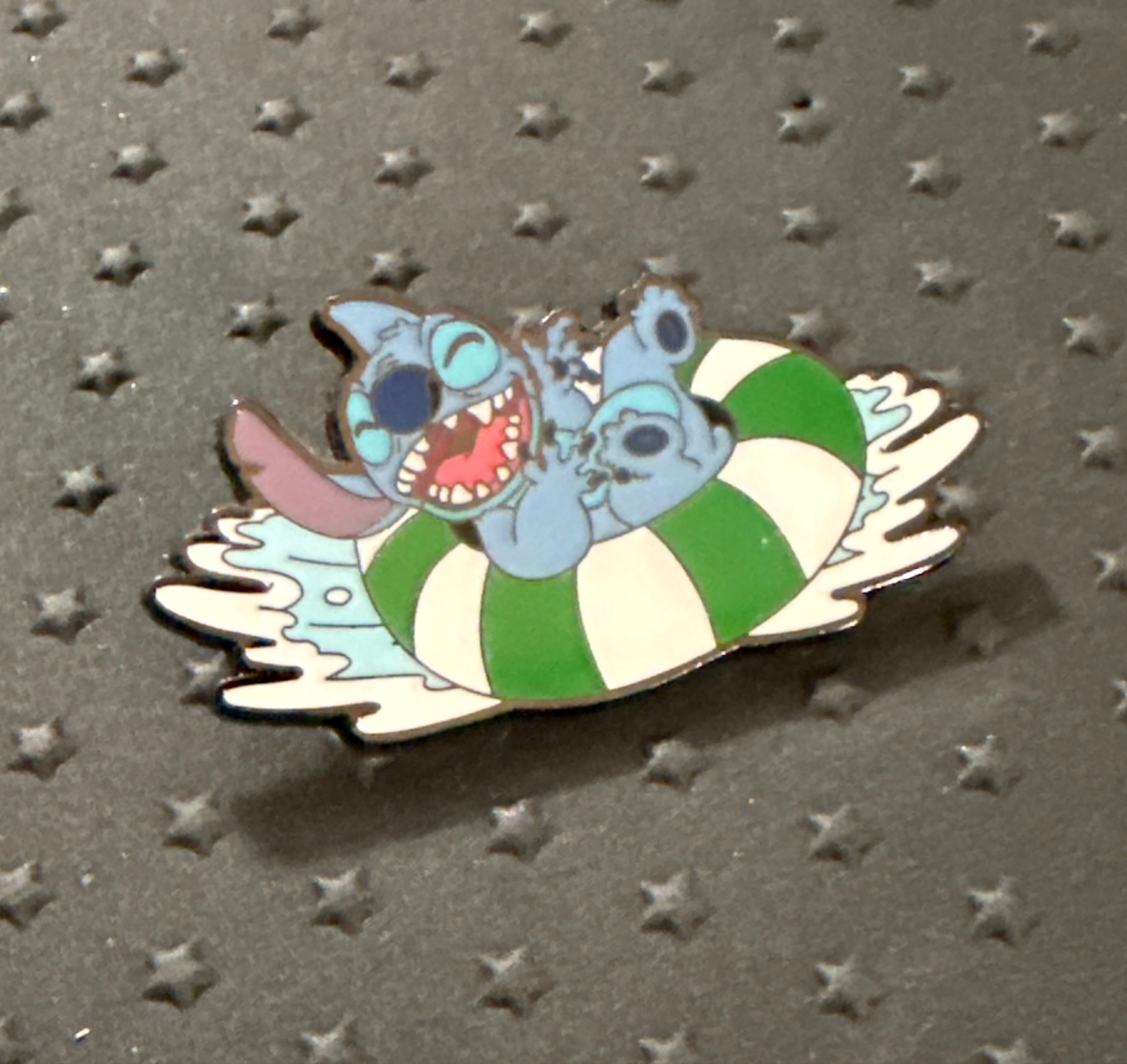 Stitch in Inner Tube (Laughing) front