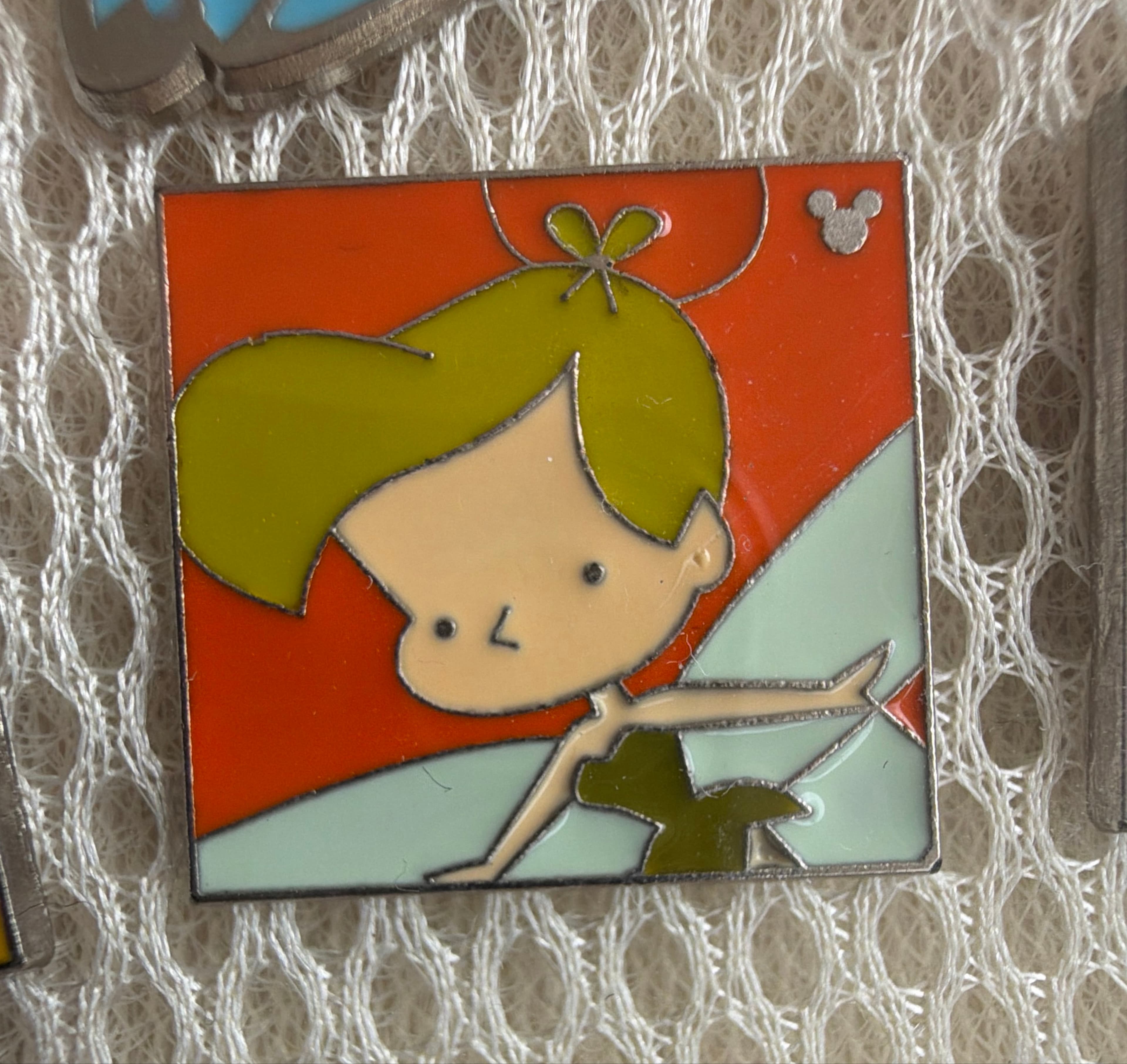 Peter Pan's Tinker Bell - Hidden Mickey Orange Square front