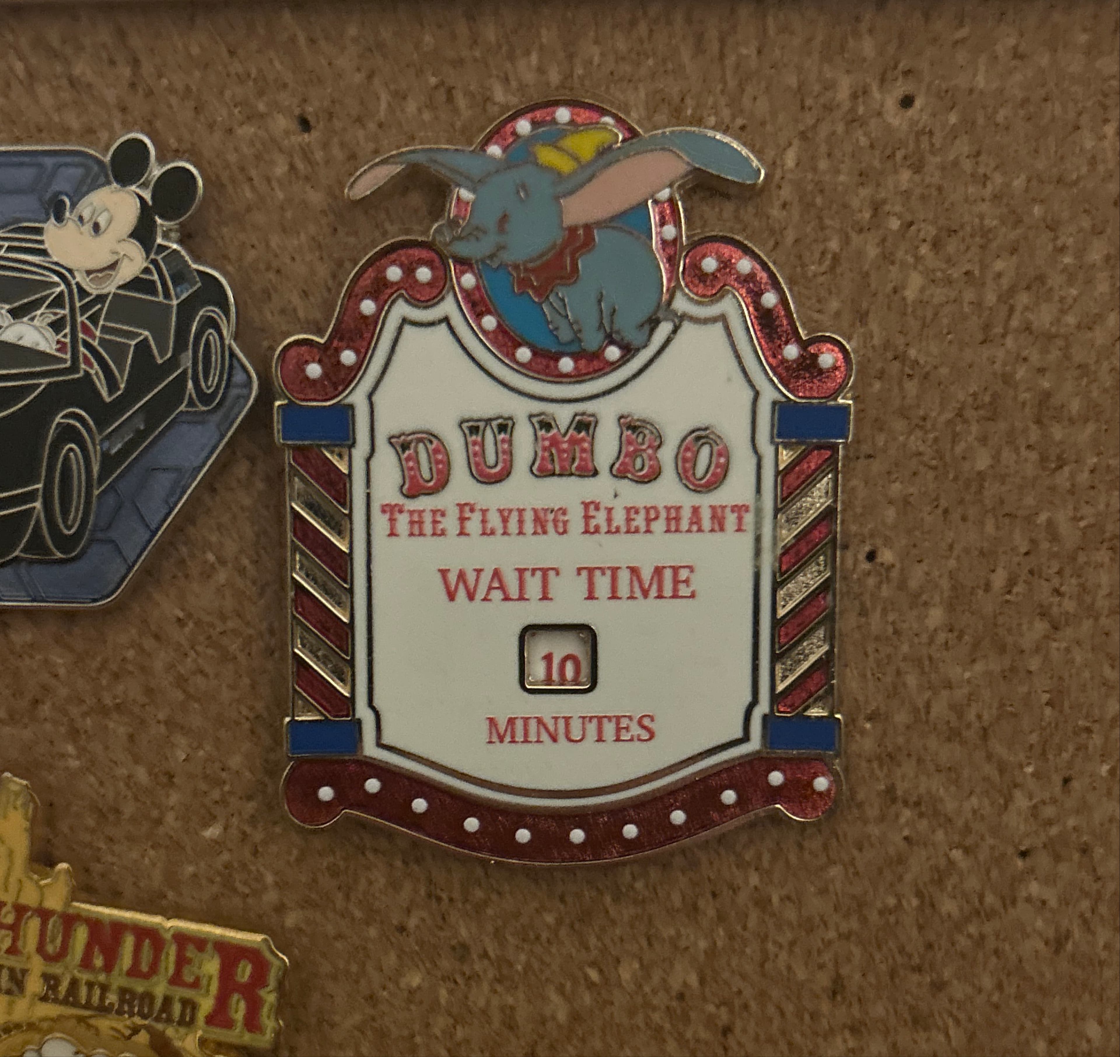 Dumbo the Flying Elephant Wait Time Sign - HKDL Wait Time Signs front