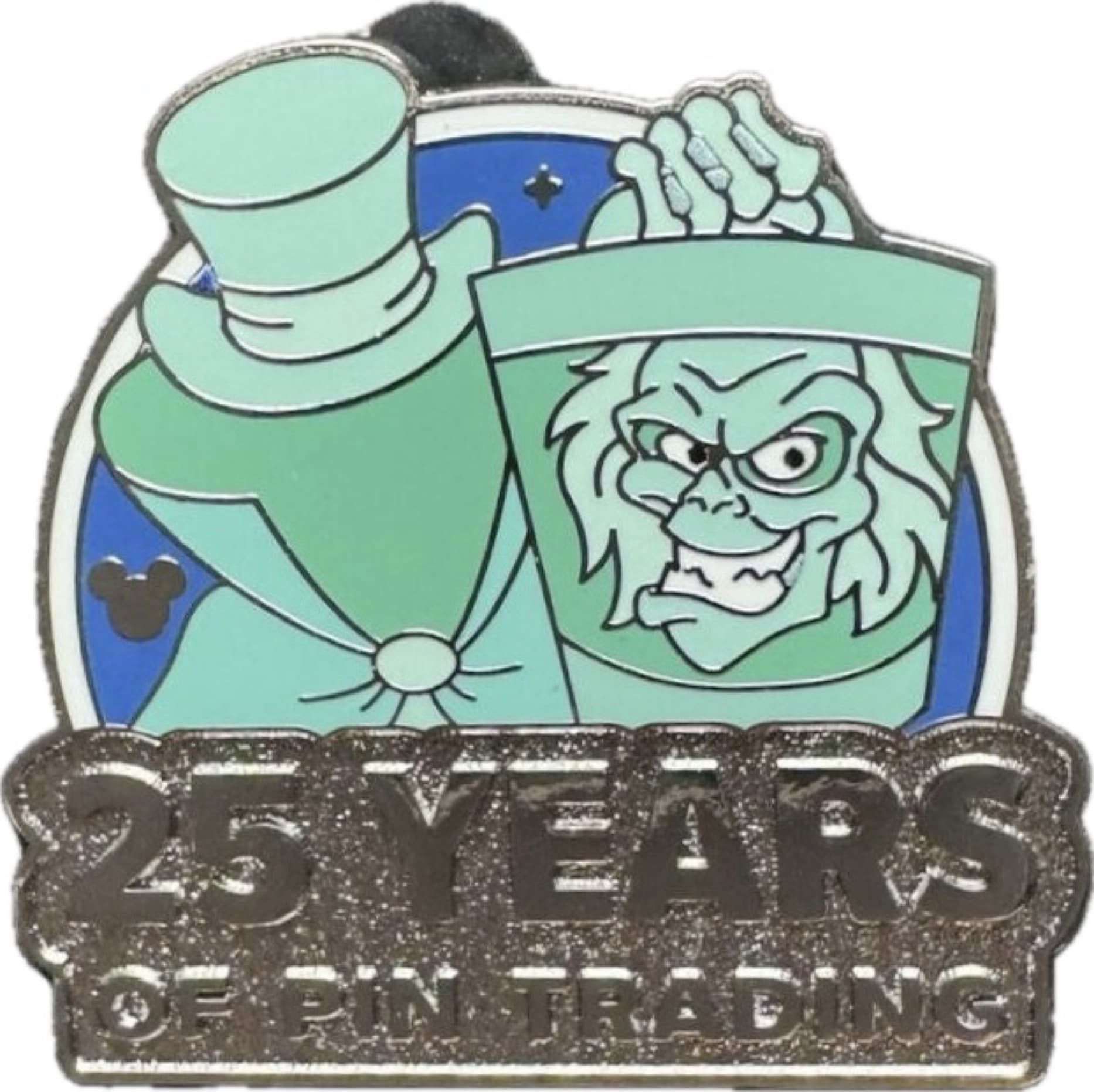 Hatbox Ghost 25 Years of Pin Trading Chaser front