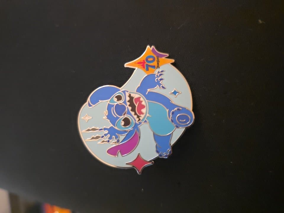 Disney Parks Disneyland 70th Anniversary Mystery Box Pin Stitch front