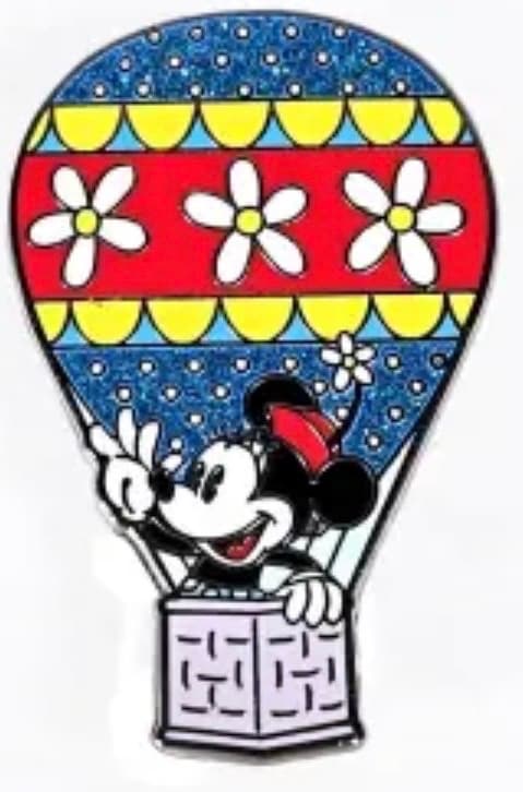 Minnie Mouse Adventure Is Out There Hot Air Balloon Pin front