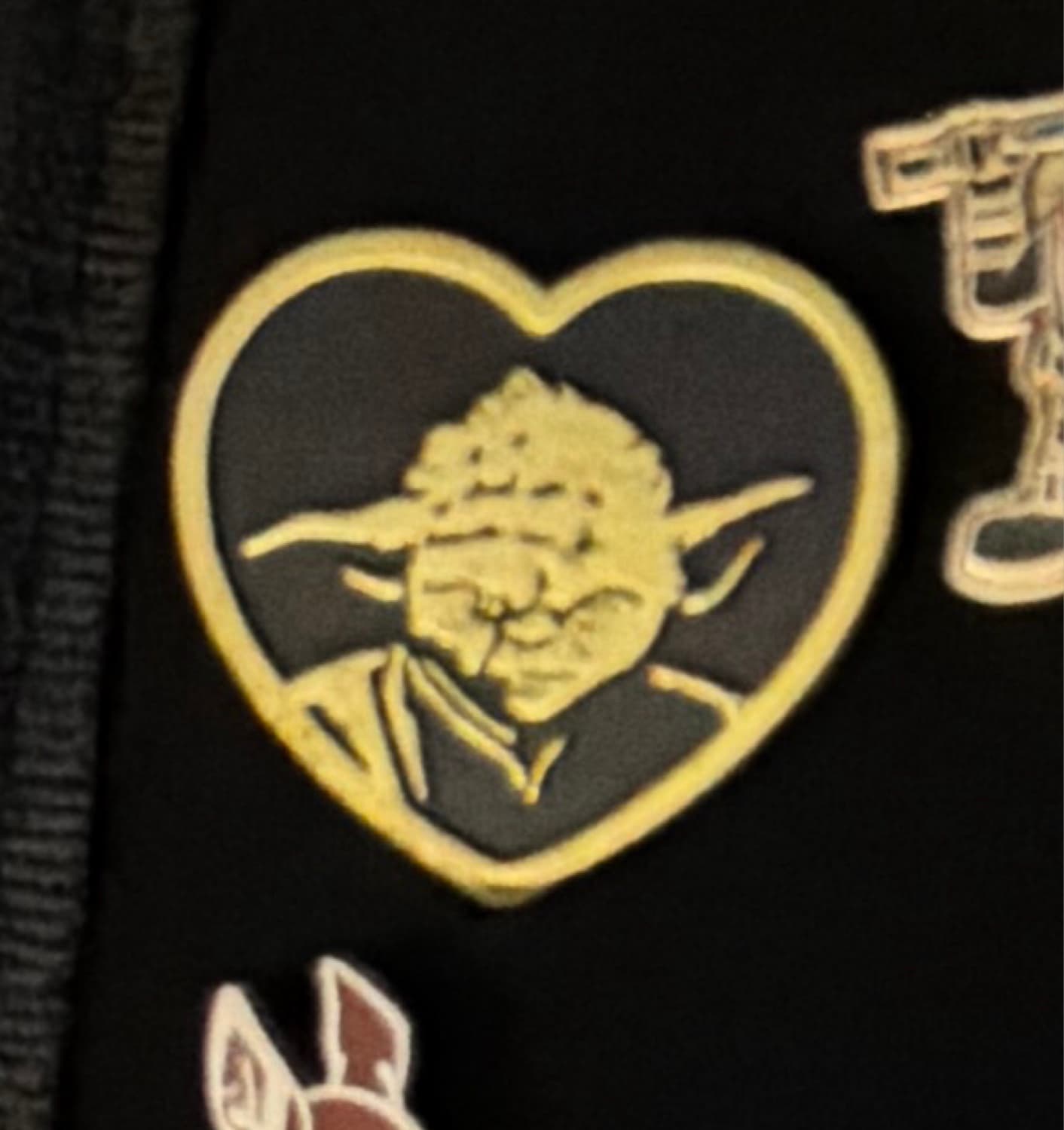 Star Wars Yoda Heart Variety Children's Charity Pin front