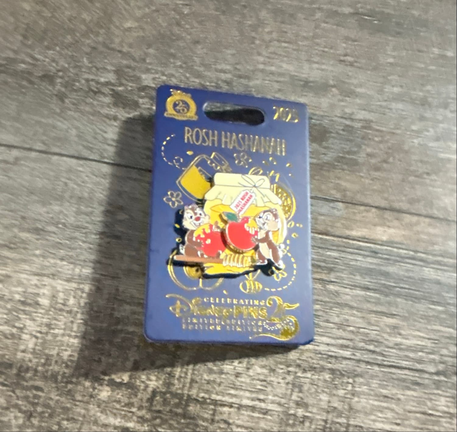 Chip and Dale Rosh Hashanah 2023 Pin front