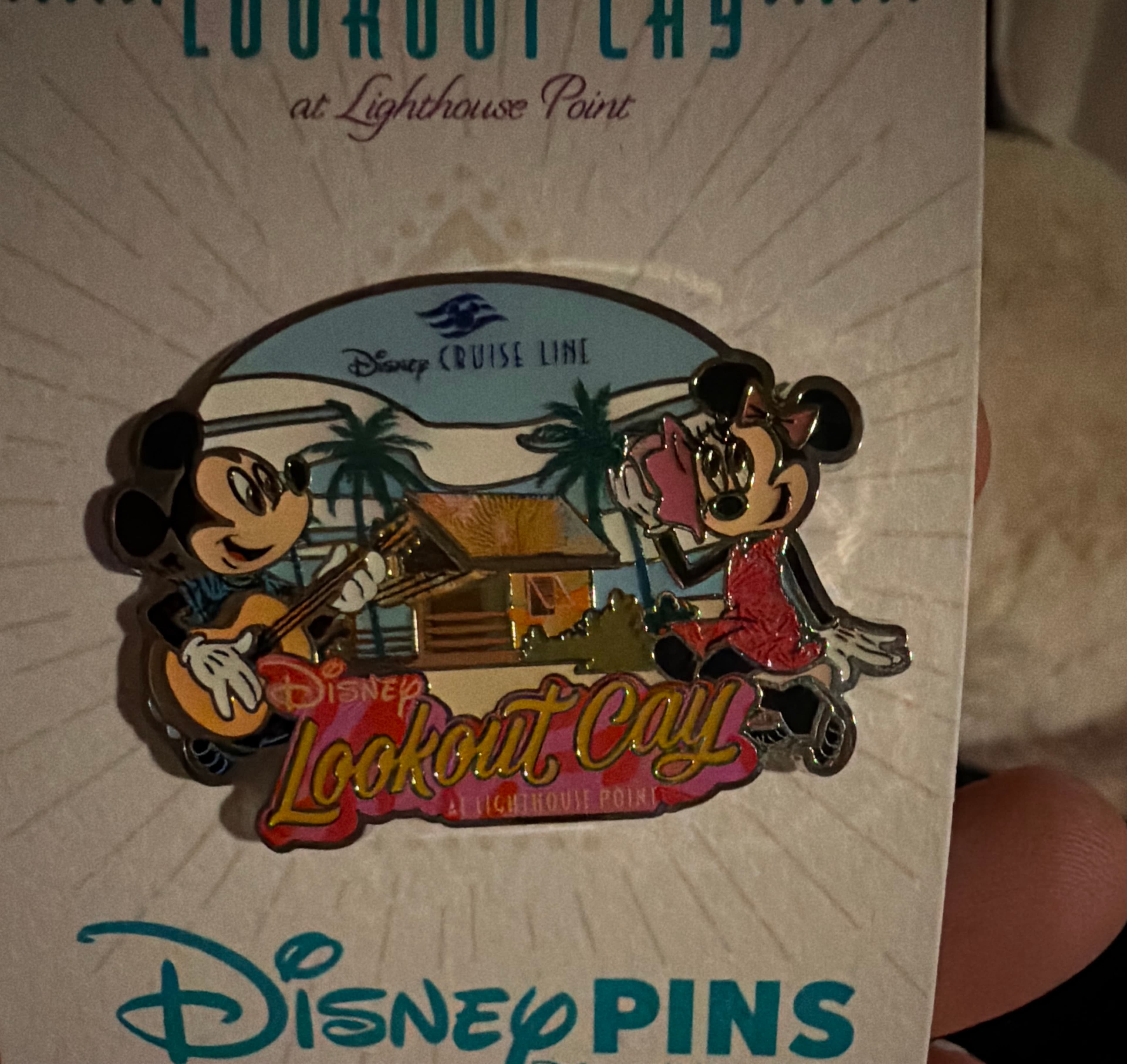 Disney Cruise Line Lookout Cay At Lighthouse Point Pin Mickey Minnie front