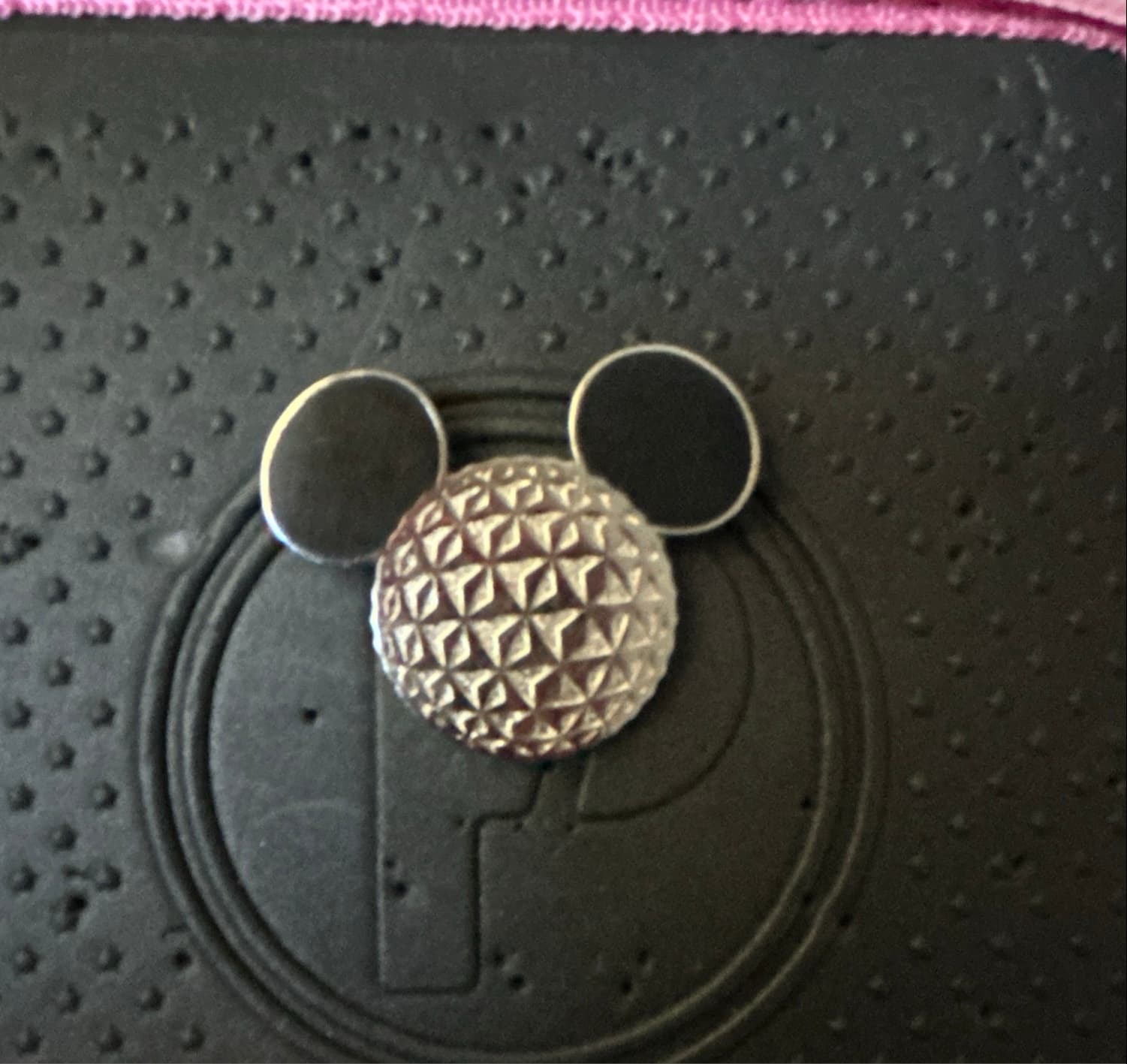 Mickey Mouse Icon Spaceship Earth Epcot Pin front