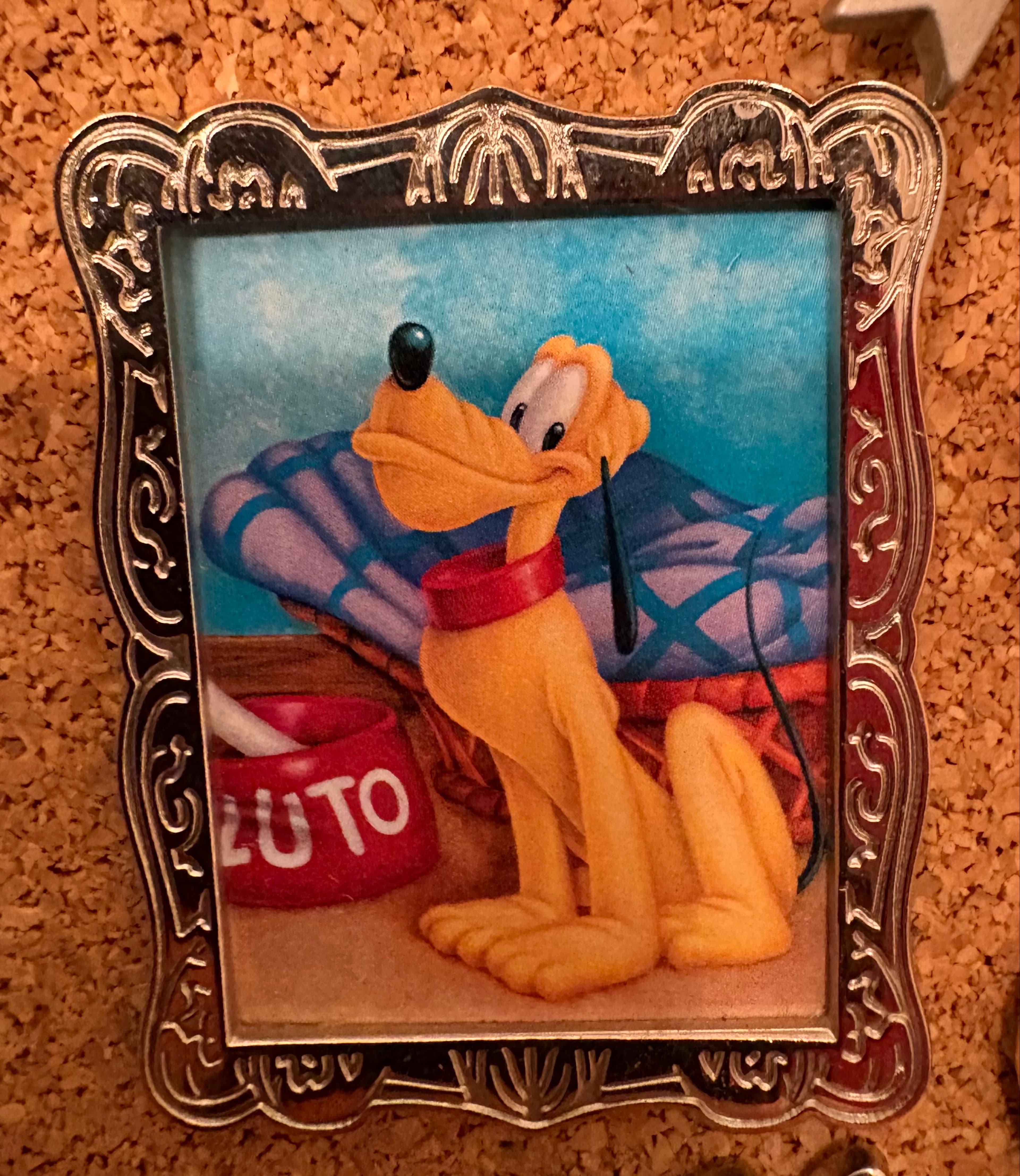 Pluto Self Portrait Character Of The Month September Silver Pin front