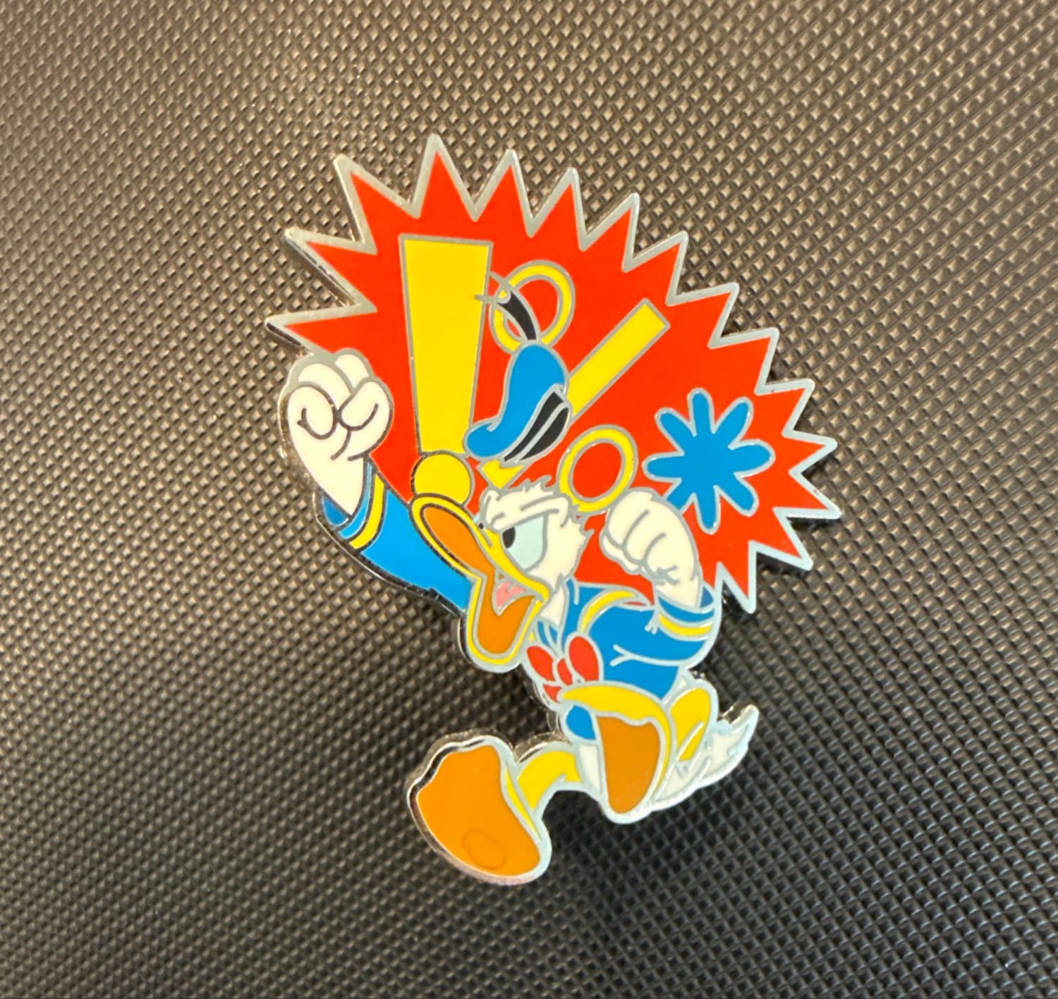 Angry Donald Duck Shaking His Fist front