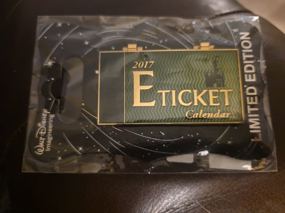 Disney WDI E-Ticket Haunted Mansion October 2017 Calendar Hinged Pin front