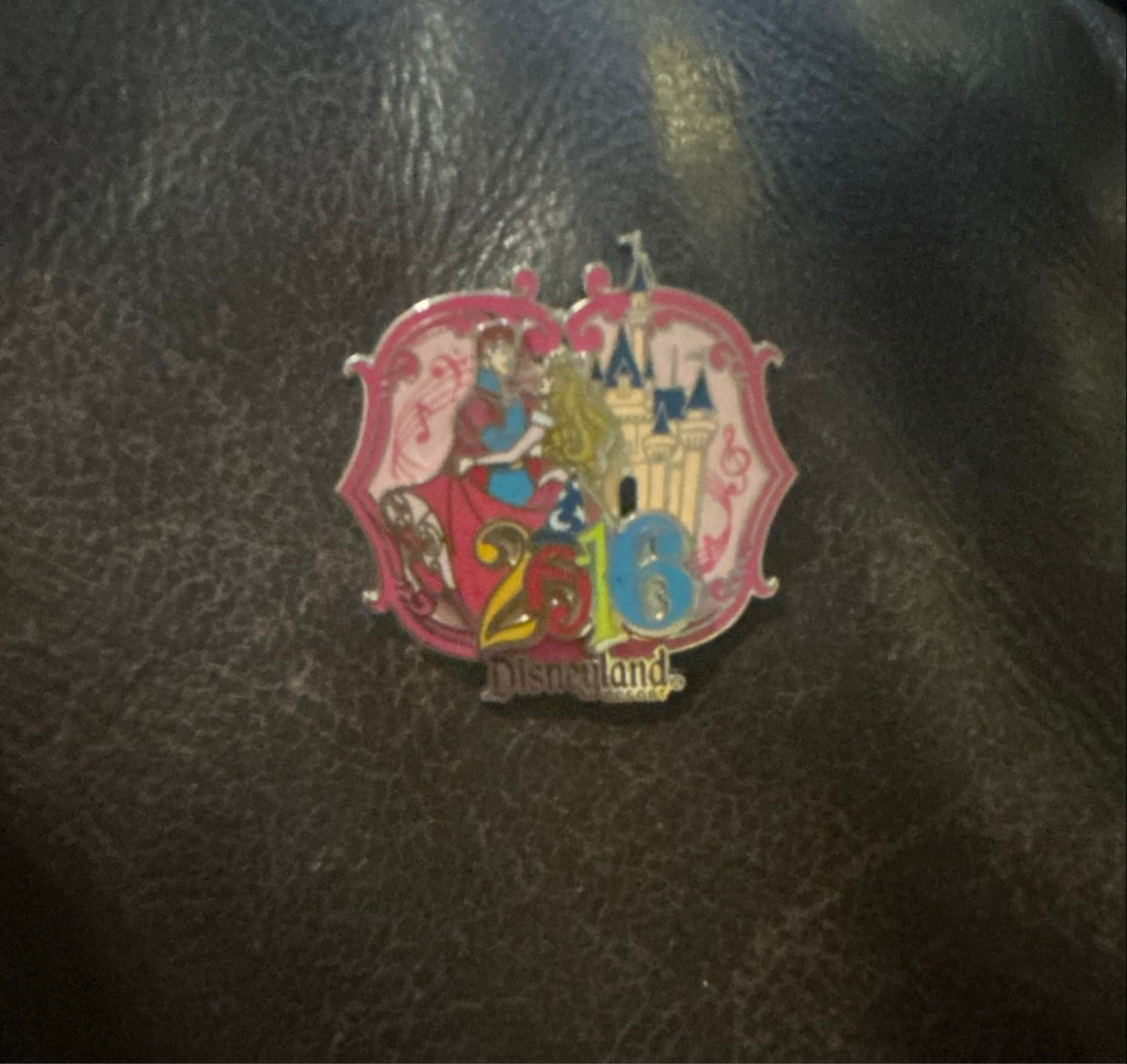 Princess Aurora and Prince Phillip Dancing 2016 Disneyland Pin front