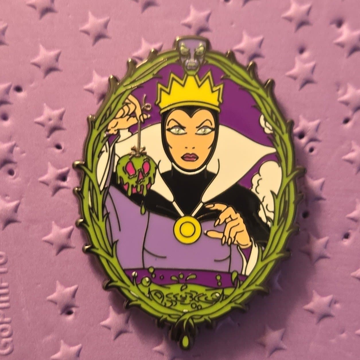 Evil Queen Framed Villains Portrait Pin front