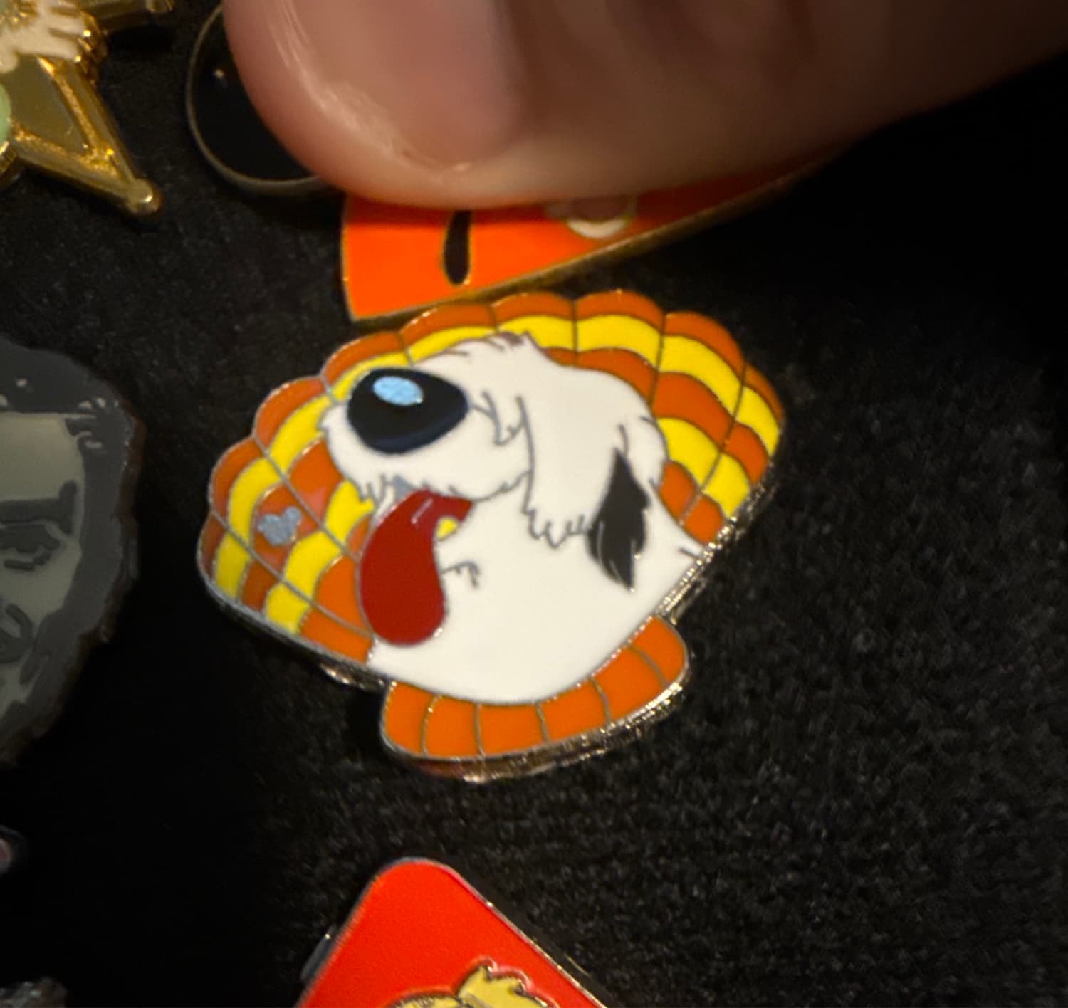 Pluto Halloween Candy Pin front