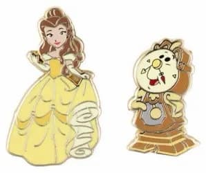 Belle and Cogsworth front