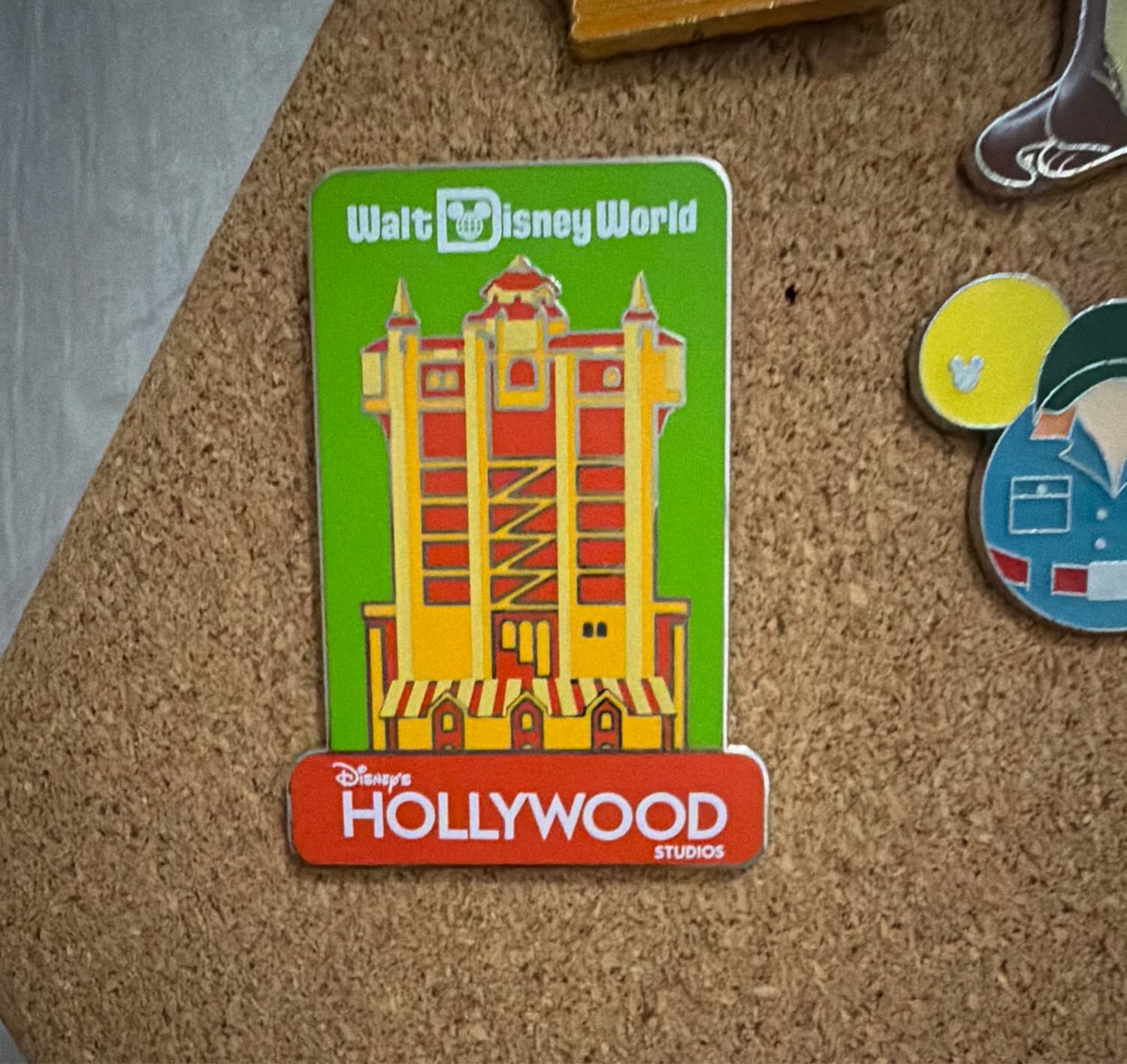 Walt Disney World Hollywood Studios Tower of Terror Park Icon Pin front