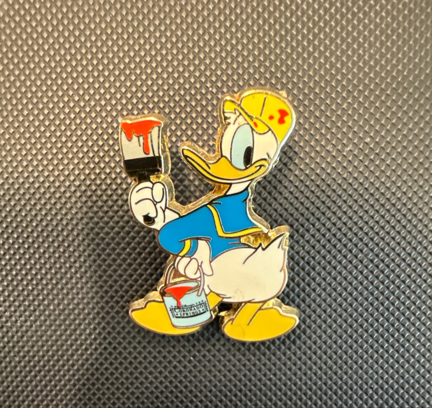 Donald Duck Coronado Springs Construction Painter Pin front